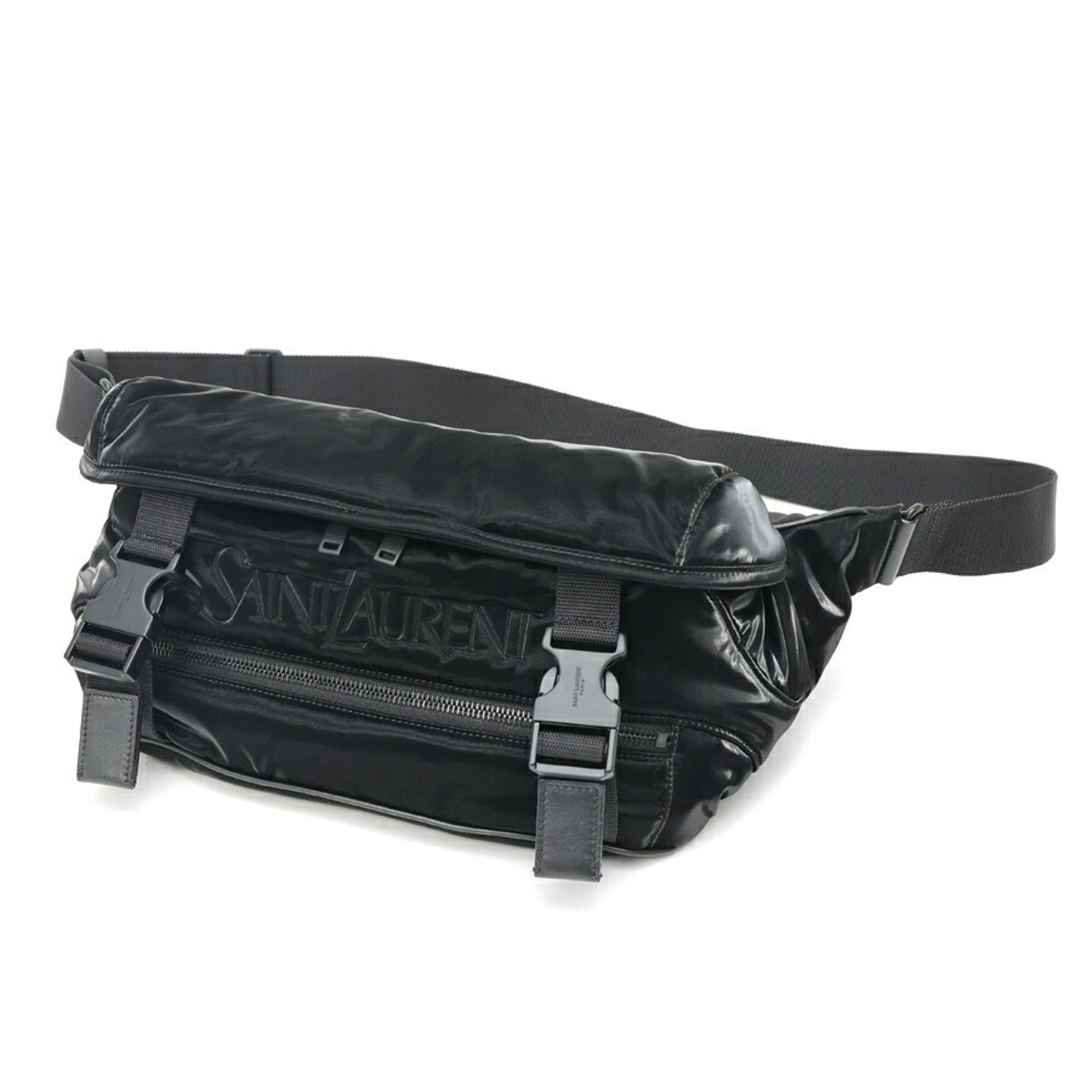 Saint Laurent Black Nylon Sling Bag (Pre-Owned)
