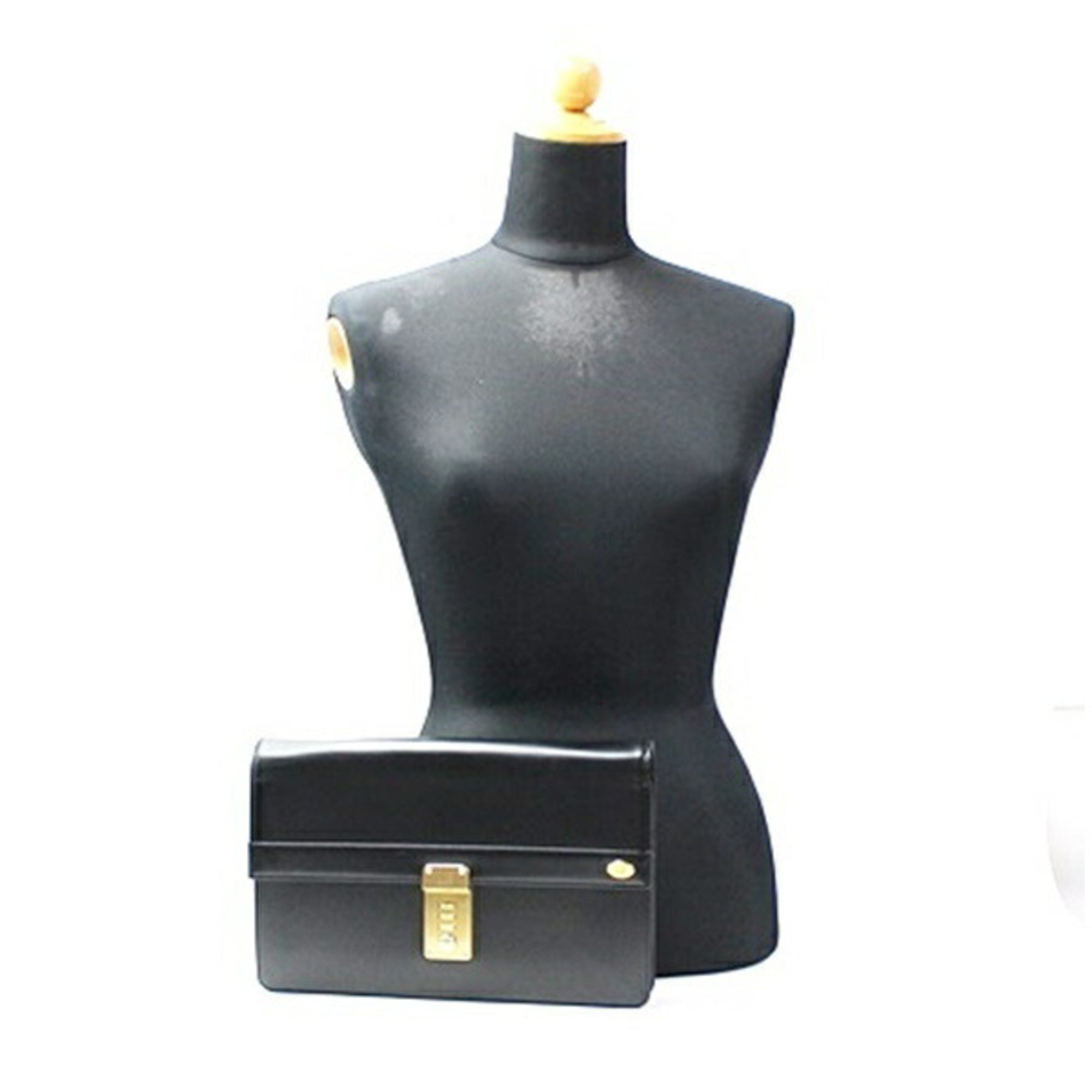Dunhill Beige Black Leather Clutch Bag (Pre-Owned)