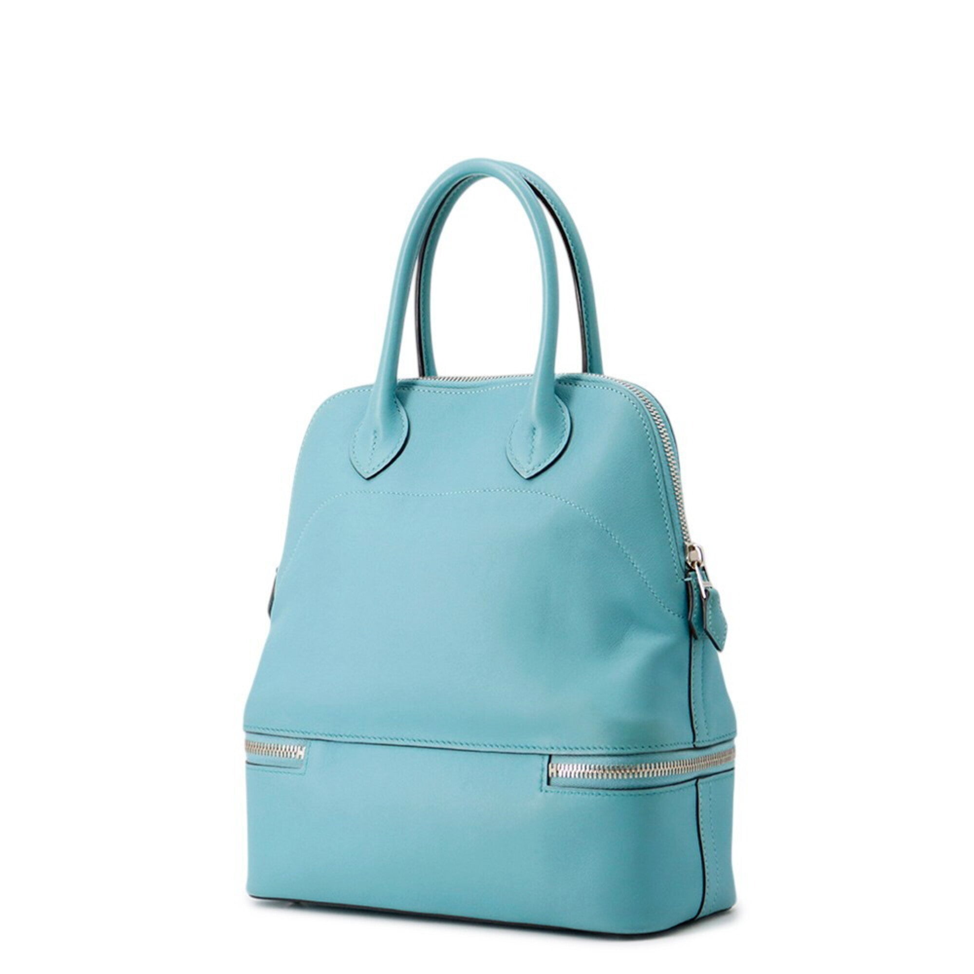 Hermes Blue Swift Leather Handbag (Pre-Owned)