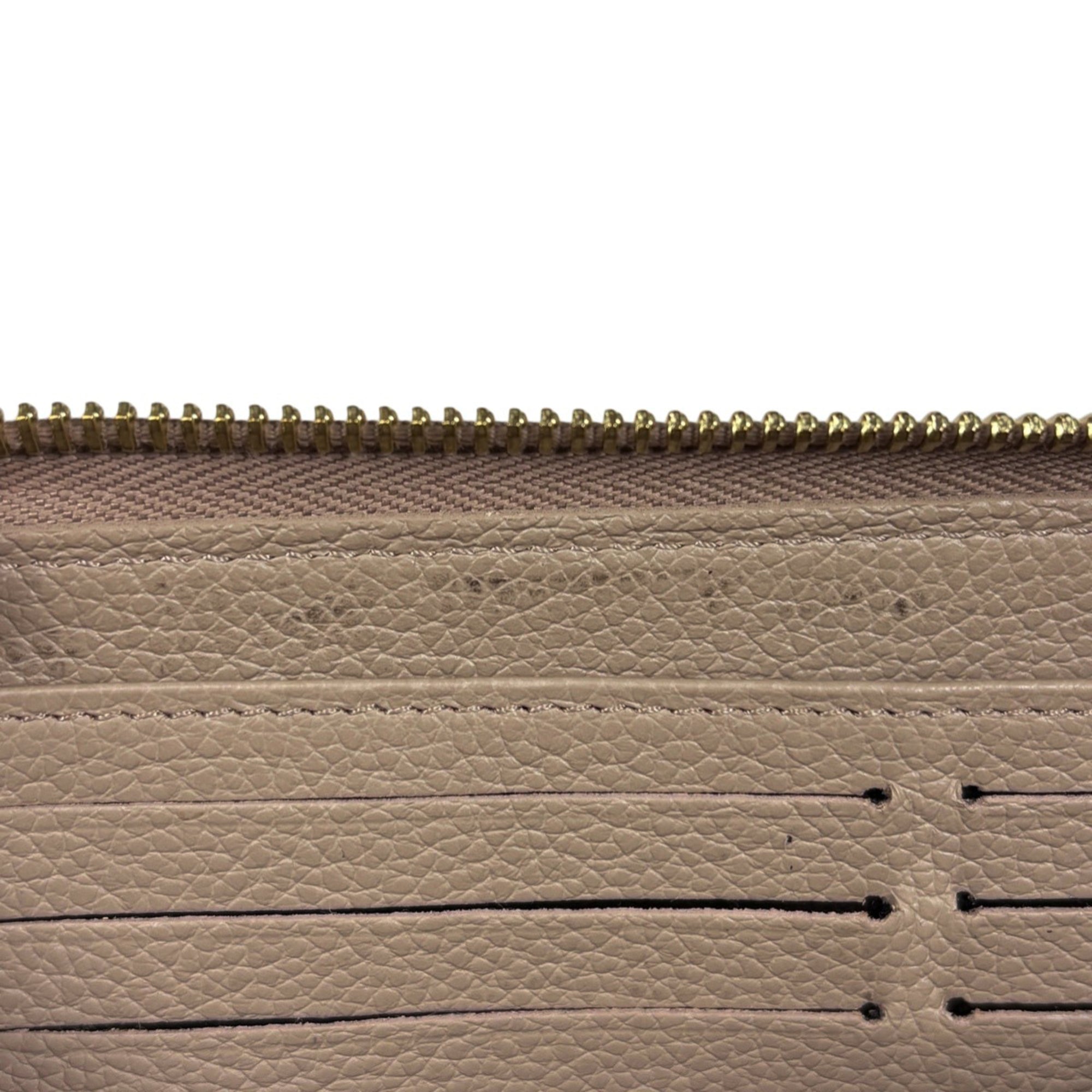 Louis Vuitton Cream Tourterelle Monogram Long Wallet (Bi-Fold) (Pre-Owned)