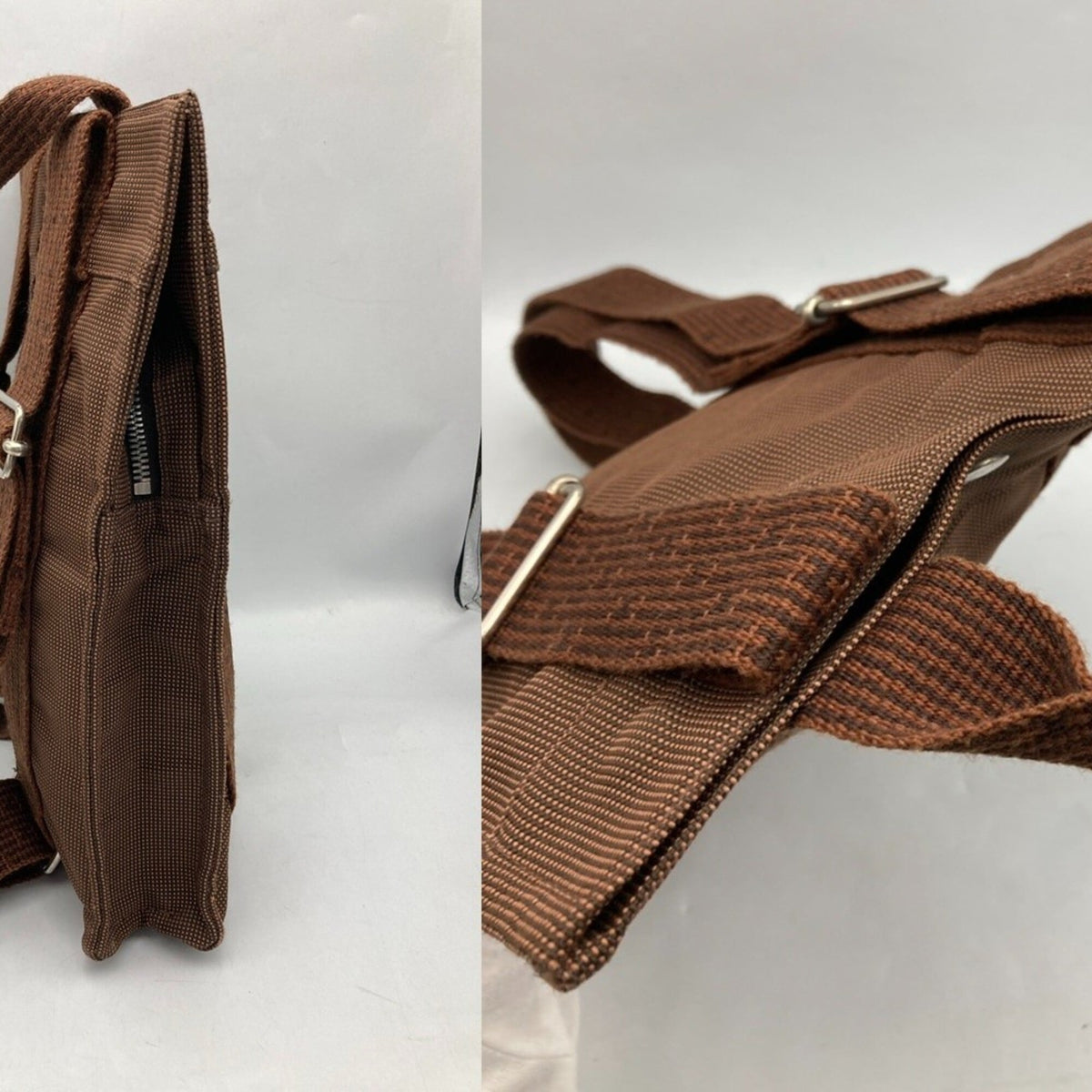 Hermes Brown Polyamide Polyester Backpack (Pre-Owned)