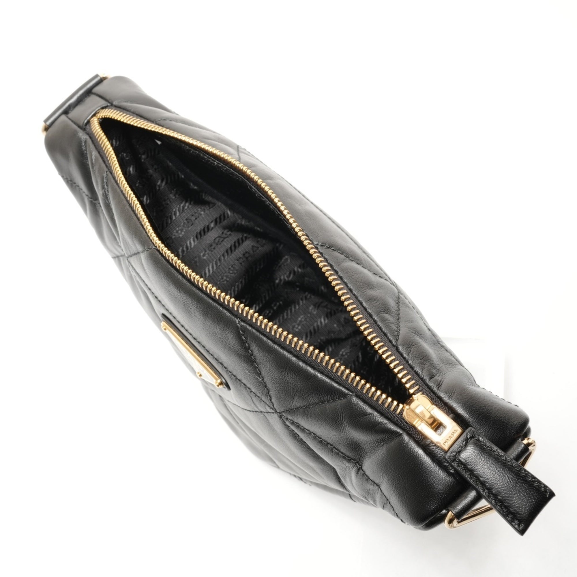 Prada Black Nappa Leather Shoulder Bag (Pre-Owned)