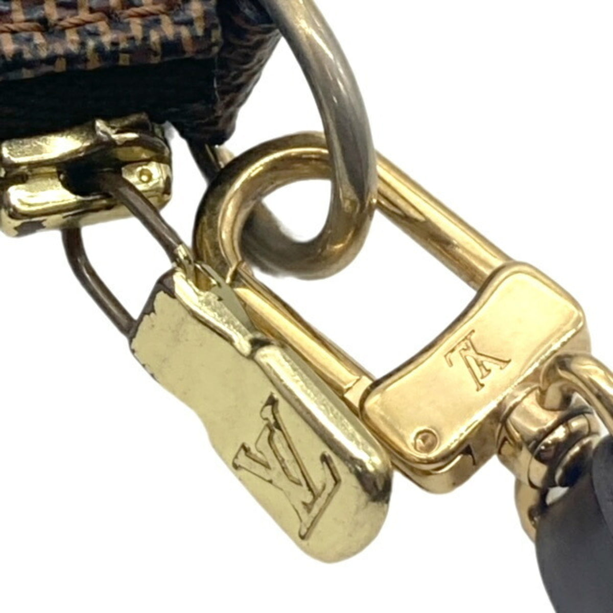Louis Vuitton Damier Canvas Ebene Damier Canvas Handbag (Pre-Owned)