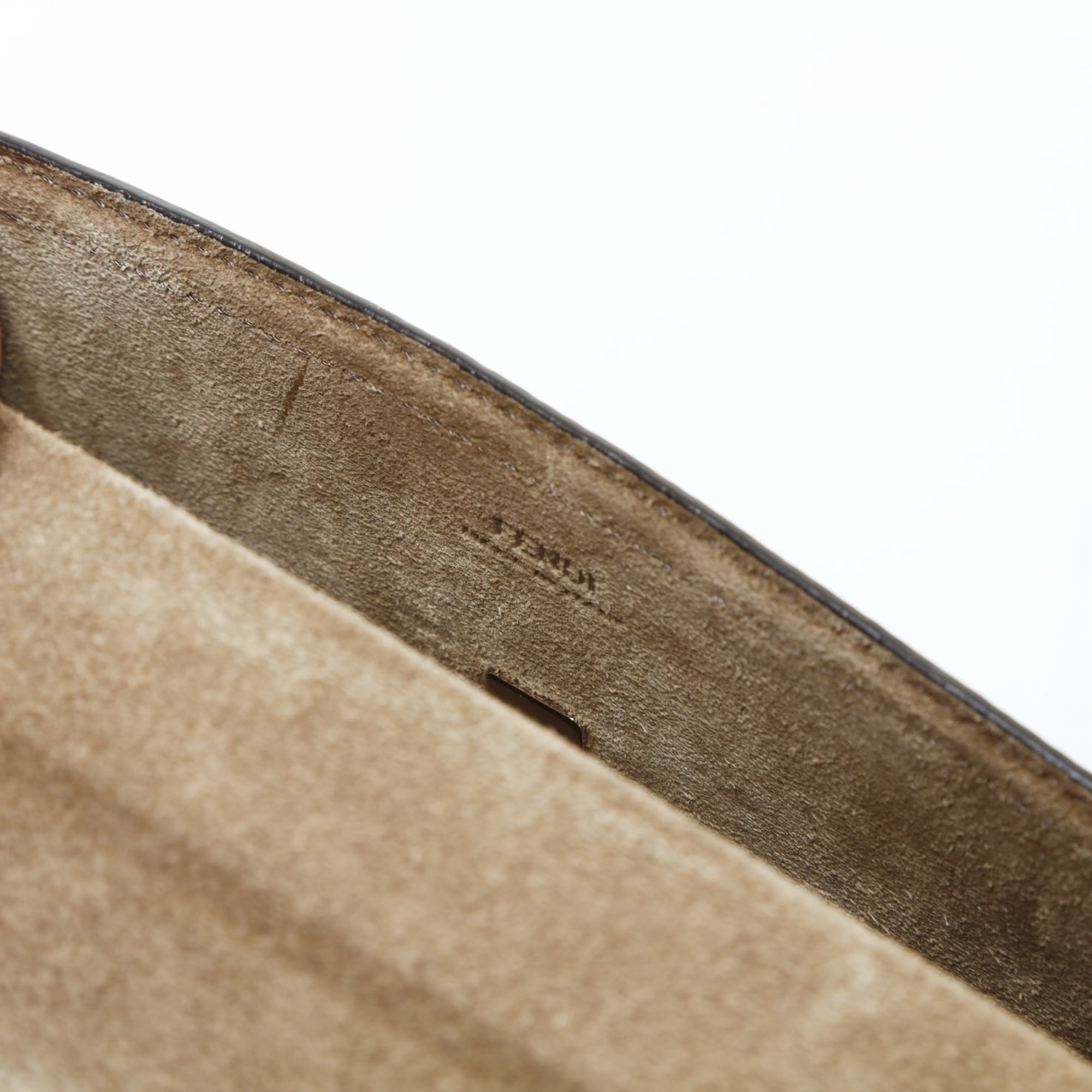 Fendi Zucca Brown Pouch Shoulder Bag (Pre-Owned)