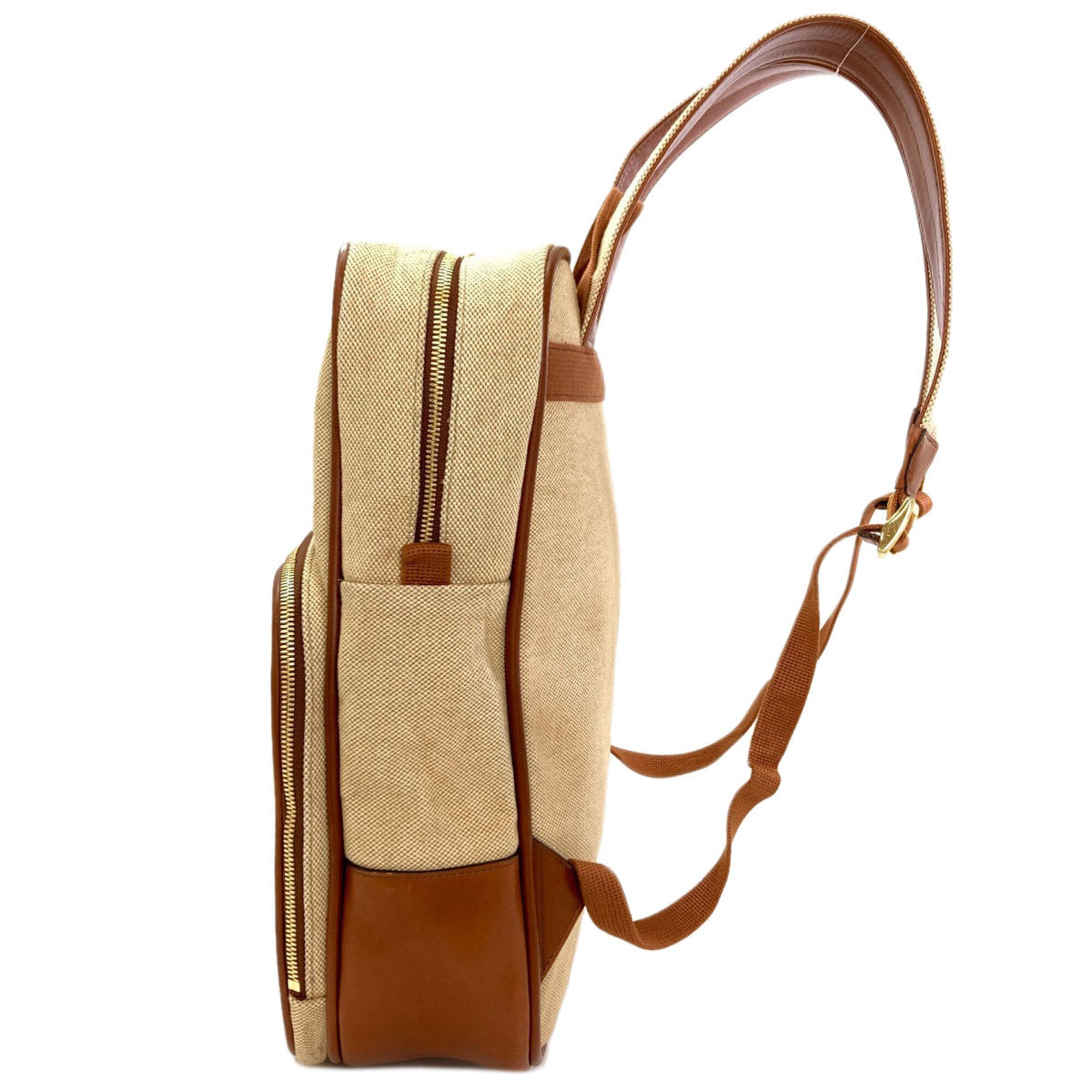 Gucci Brown Canvas Backpack (Pre-Owned)