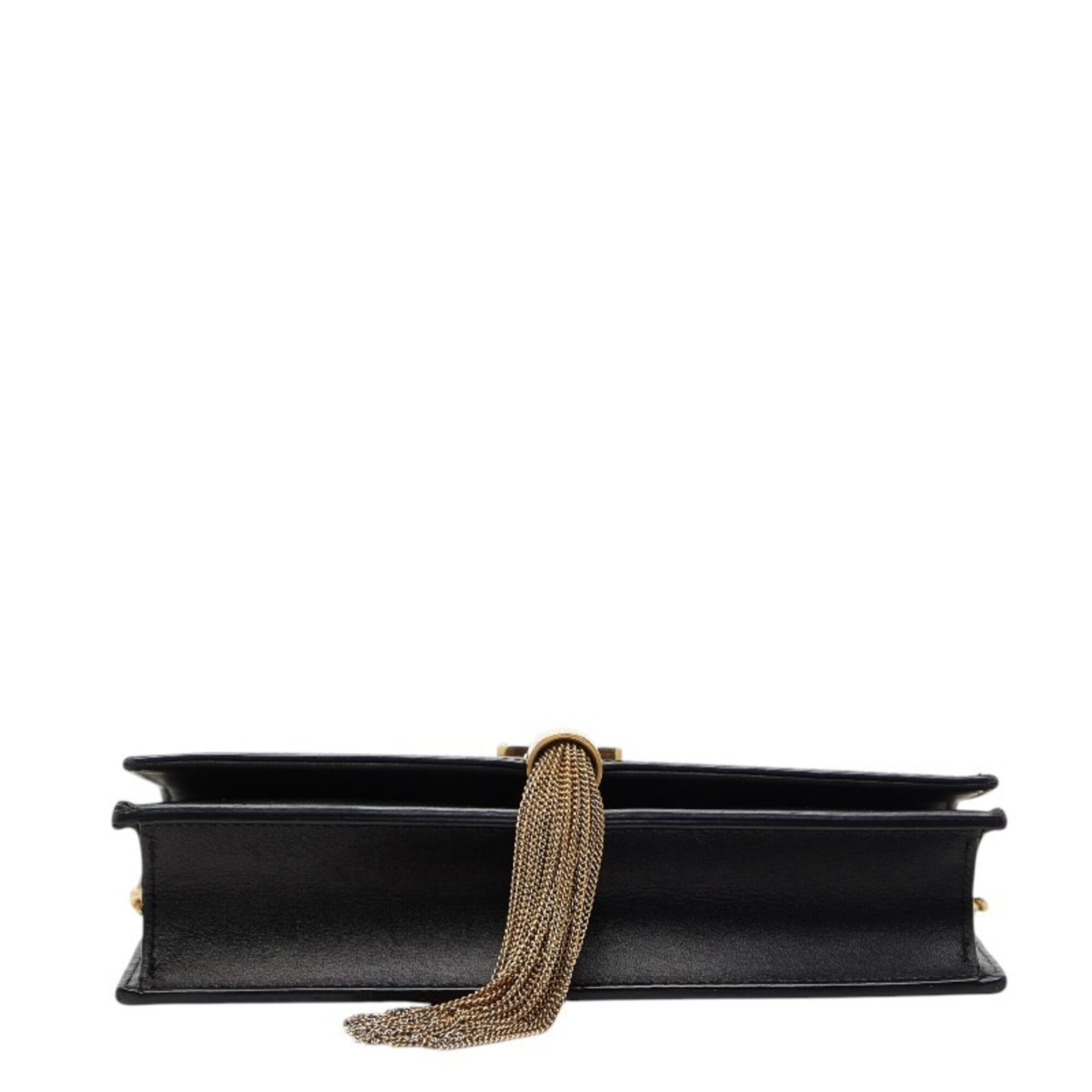 Saint Laurent Black Leather Shoulder Bag (Pre-Owned)