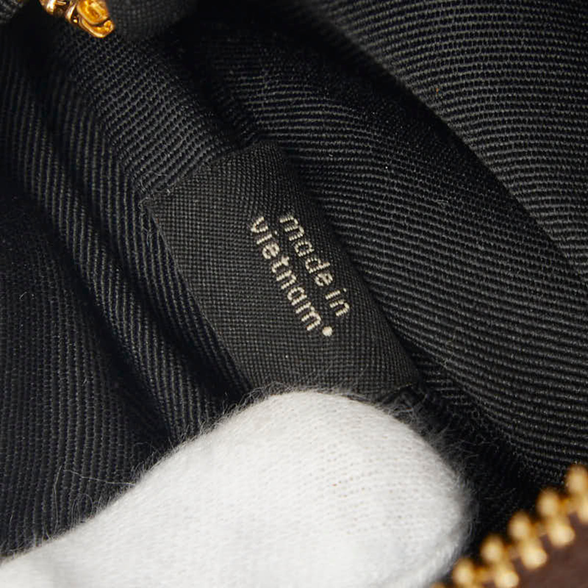 Coach Signature Black Brown Signature Line Fanny Pack (Pre-Owned)