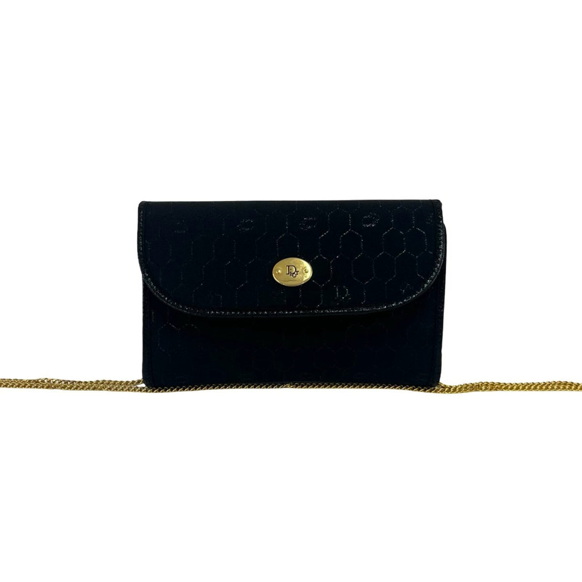 Christian Dior Black Canvas Leather Shoulder Bag (Pre-Owned)
