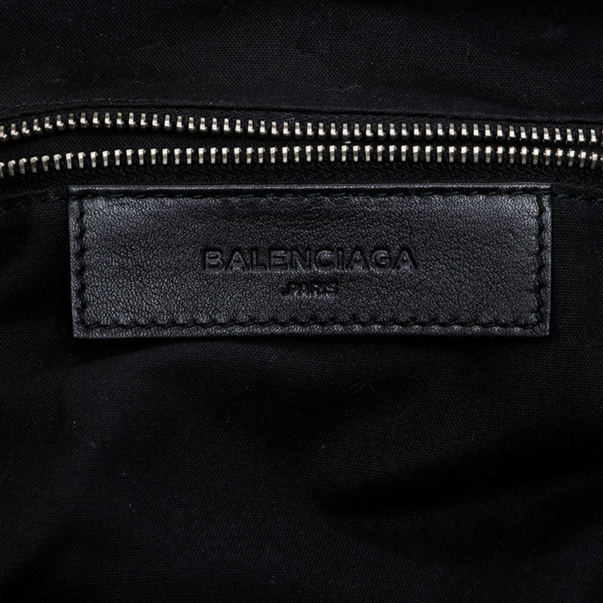 Balenciaga Black Leather Suede Backpack (Pre-Owned)