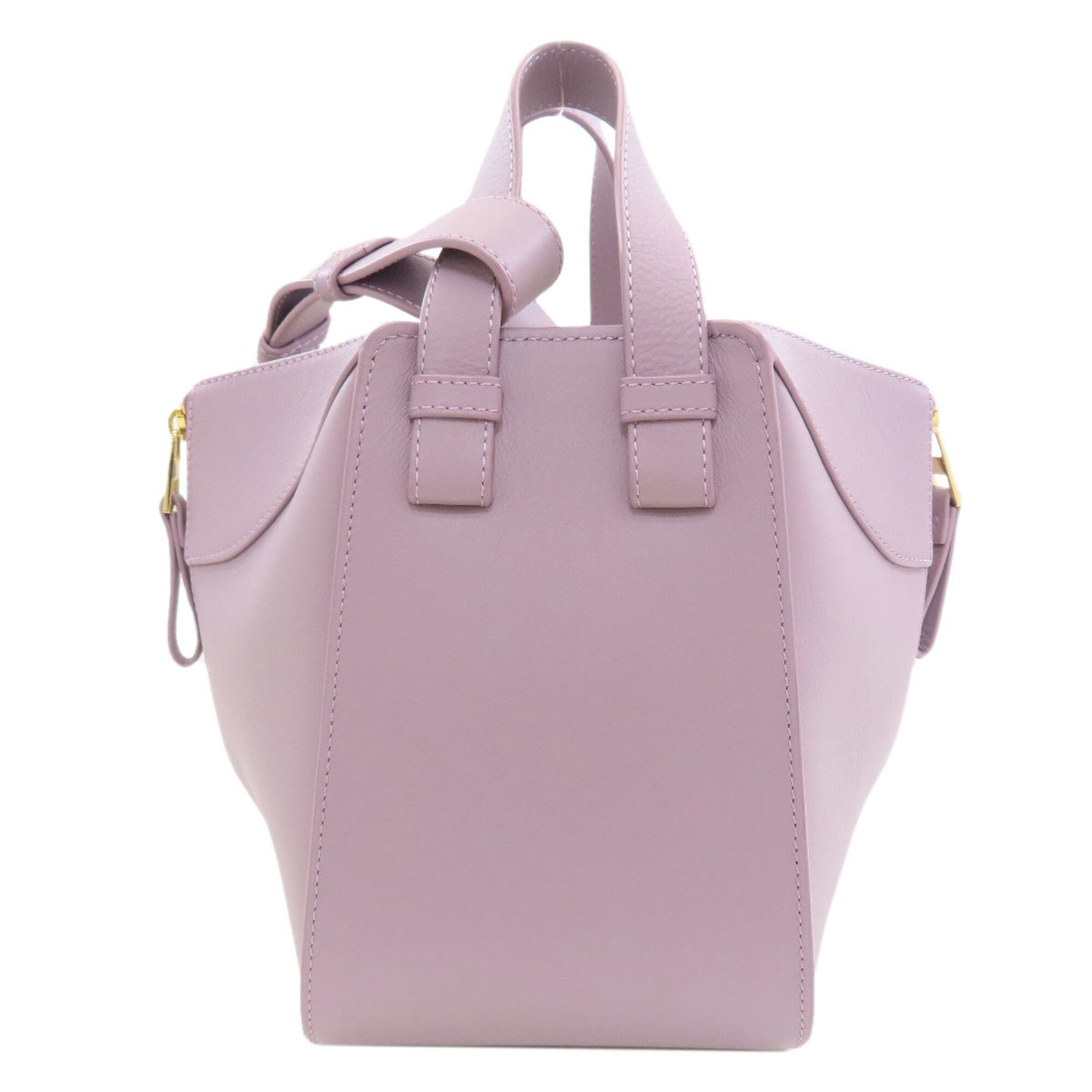 Loewe Hammock Purple Leather Handbag (Pre-Owned)