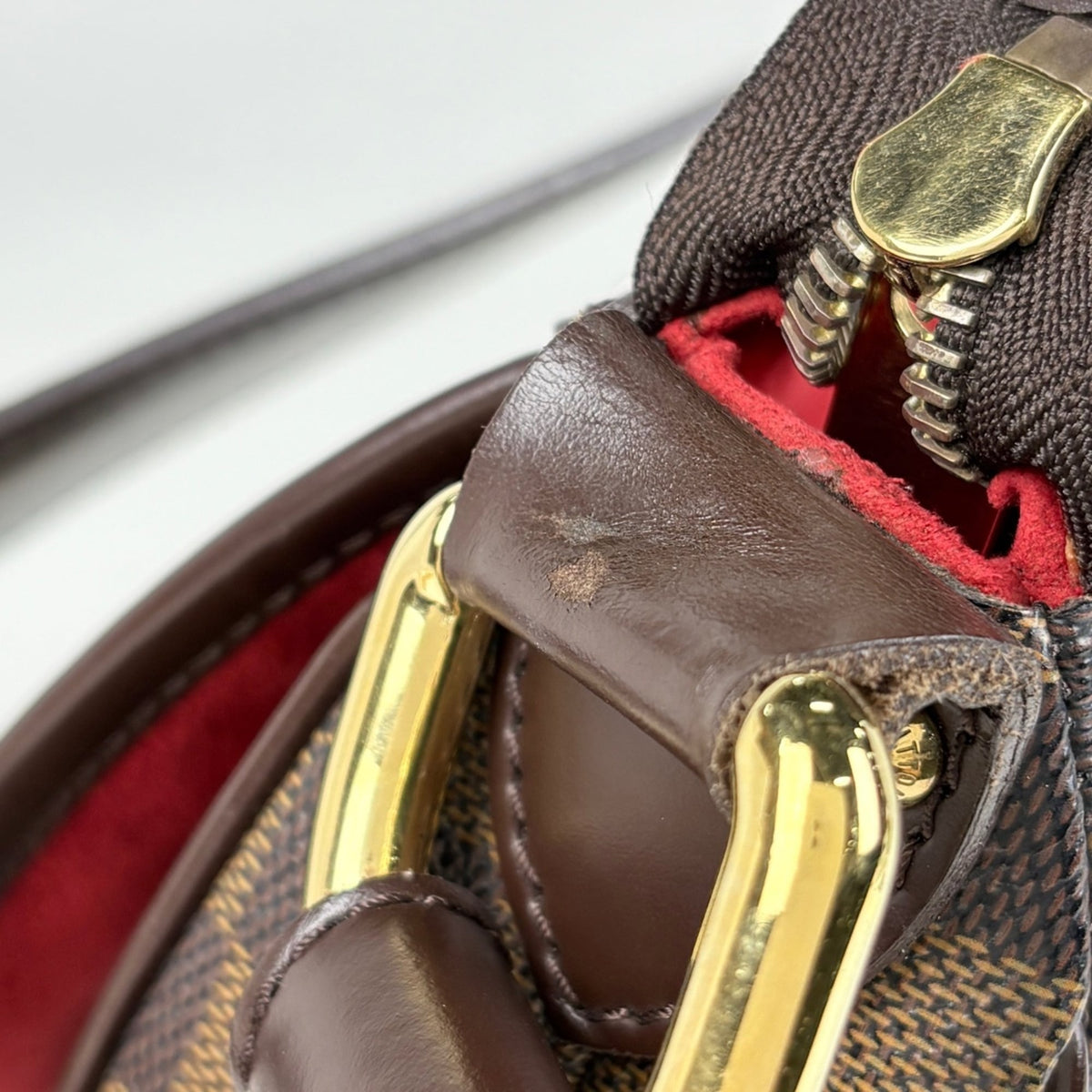 Louis Vuitton Damier Brown Damier Canvas Shoulder Bag (Pre-Owned)
