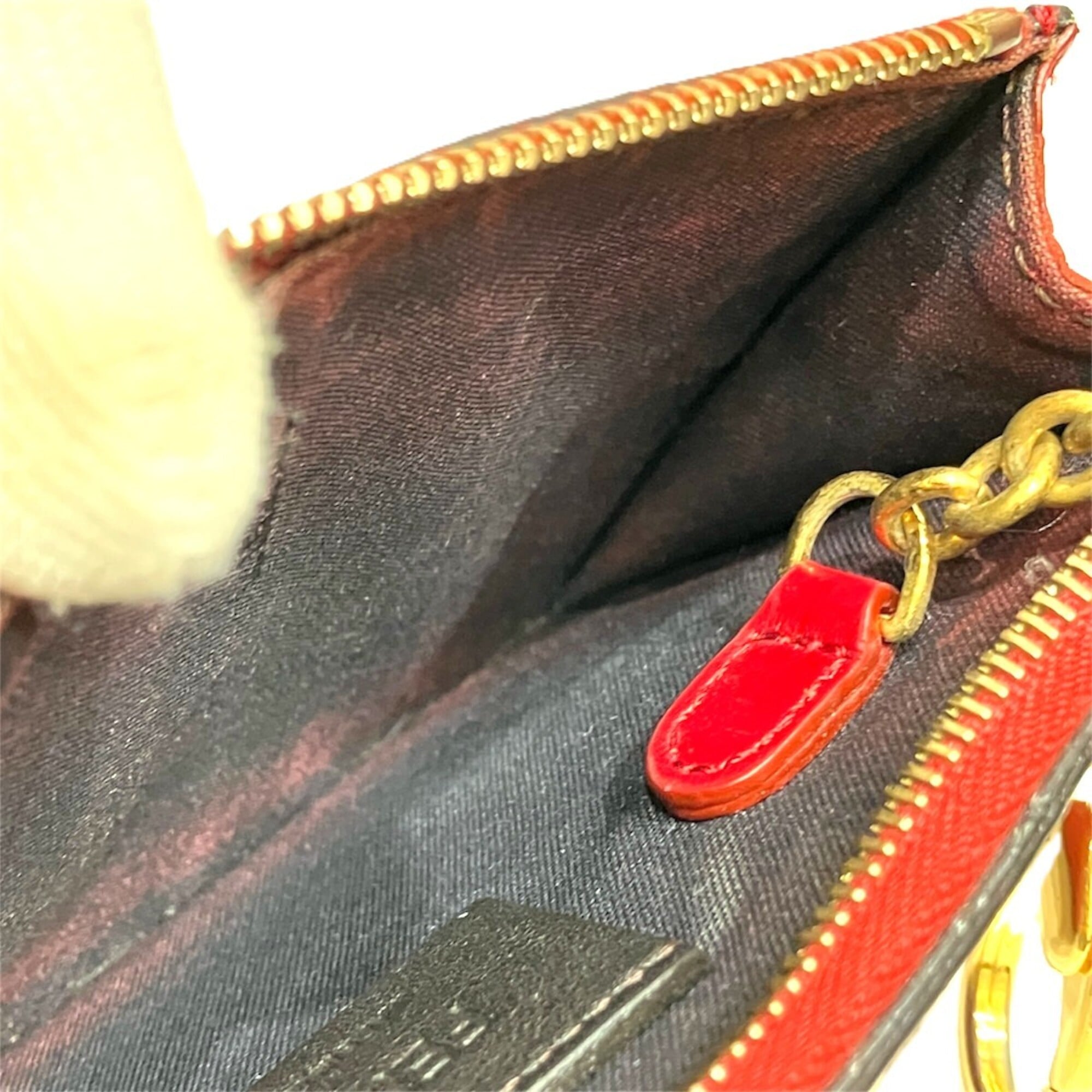 Fendi Zucca Leather Coin Purse/Coin Case (Pre-Owned)
