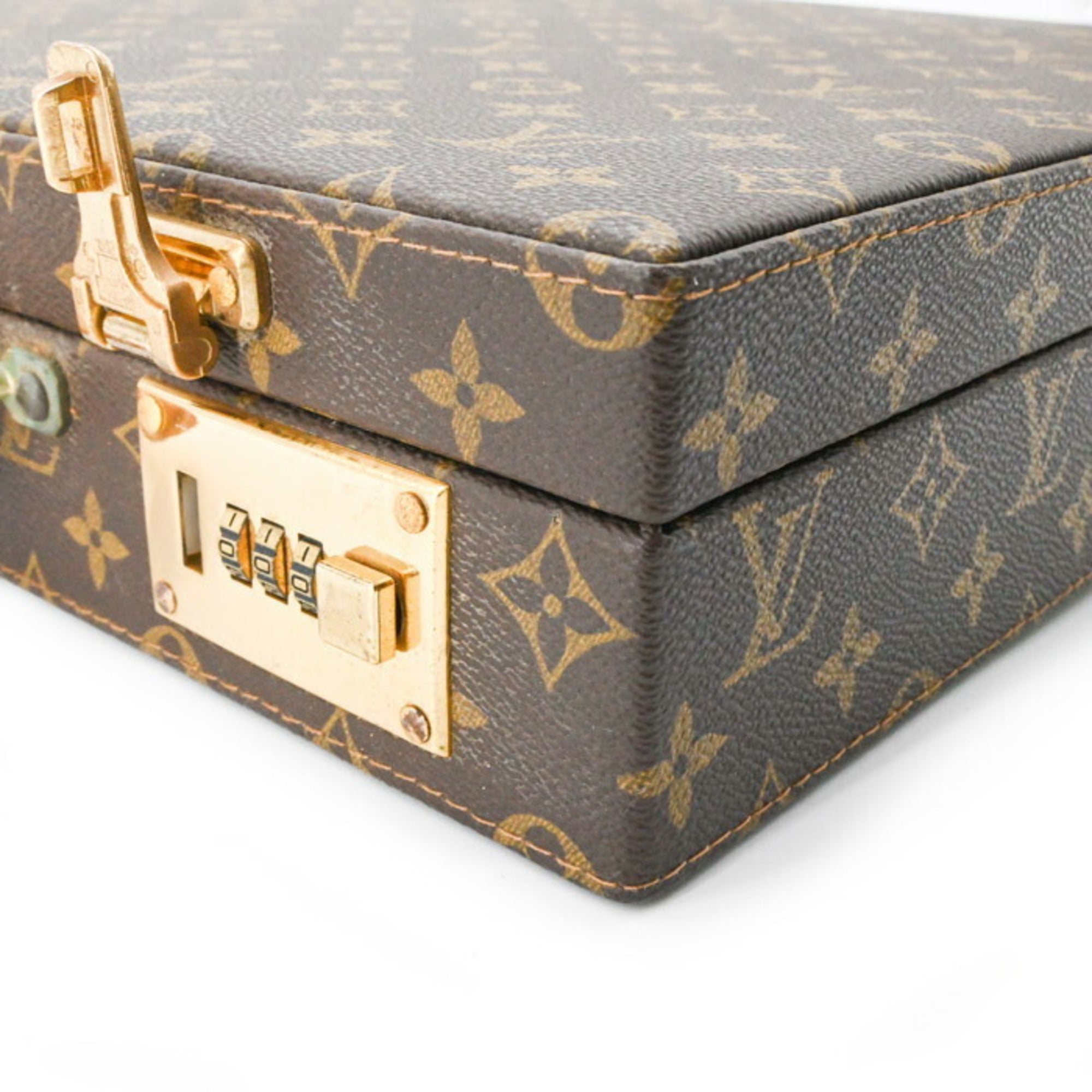Louis Vuitton Brown Monogram Leather Attaché Case (Pre-Owned)