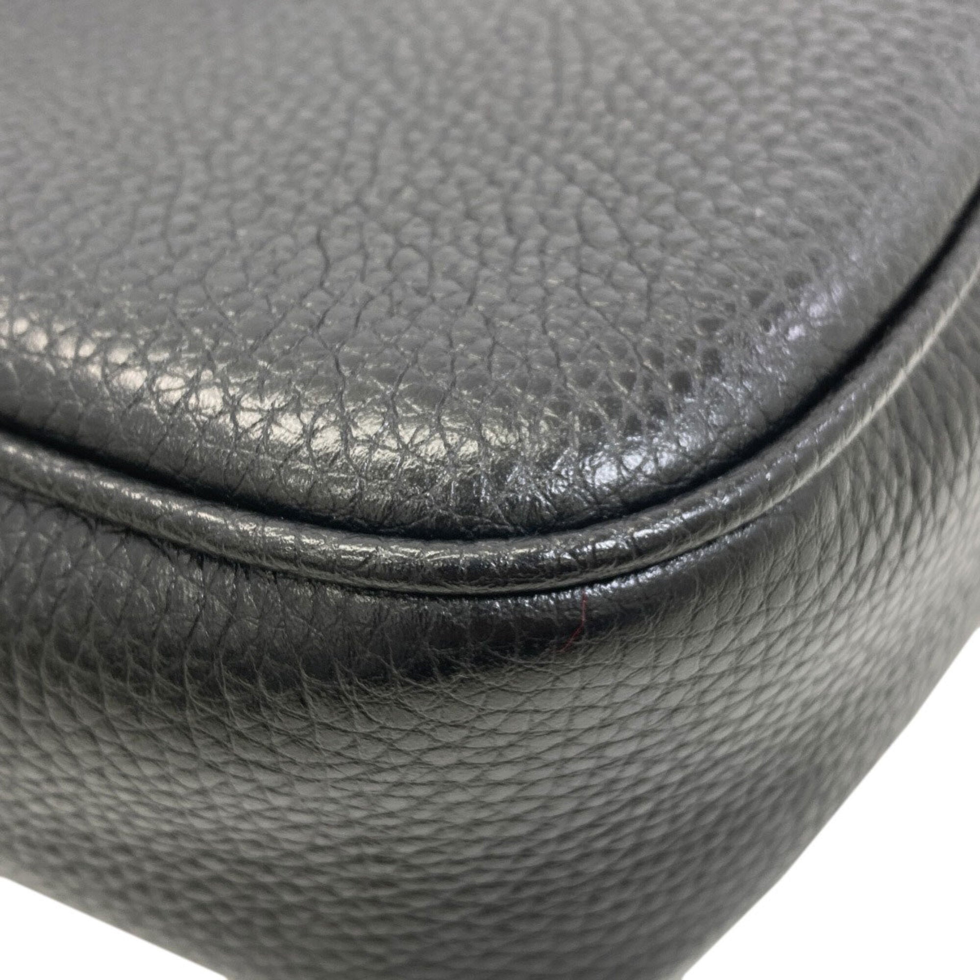 Gucci Black Leather Shoulder Bag (Pre-Owned)