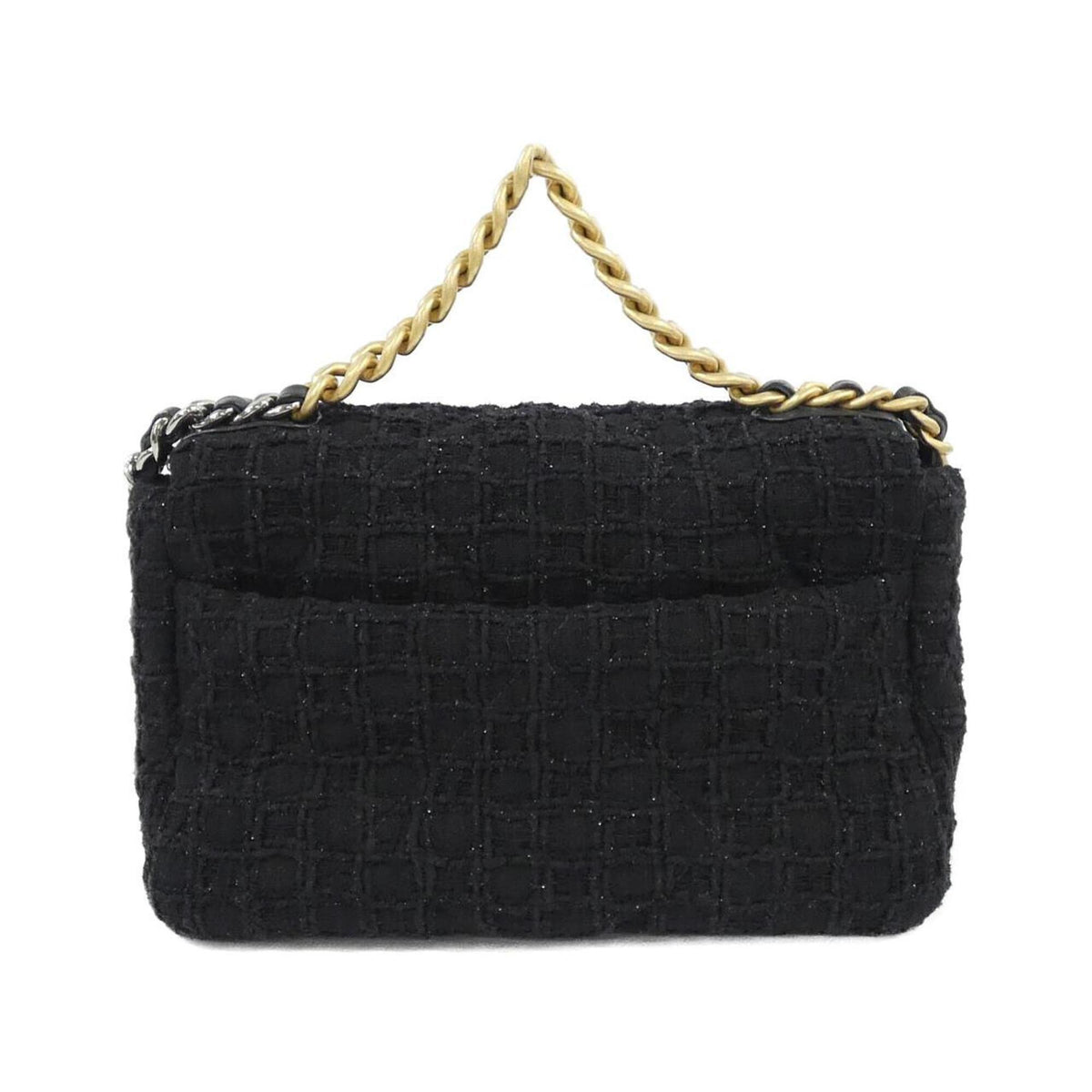 Chanel Black Tweed Shoulder Bag (Pre-Owned)