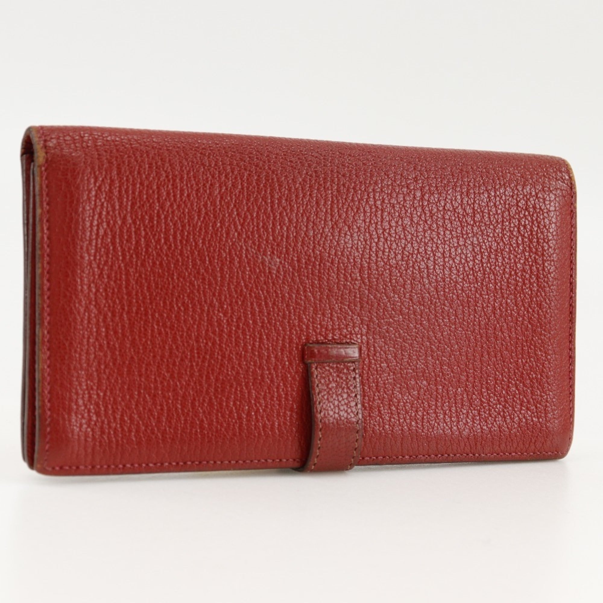 Hermes Red Color Wallet (Bi-Fold) (Pre-Owned)
