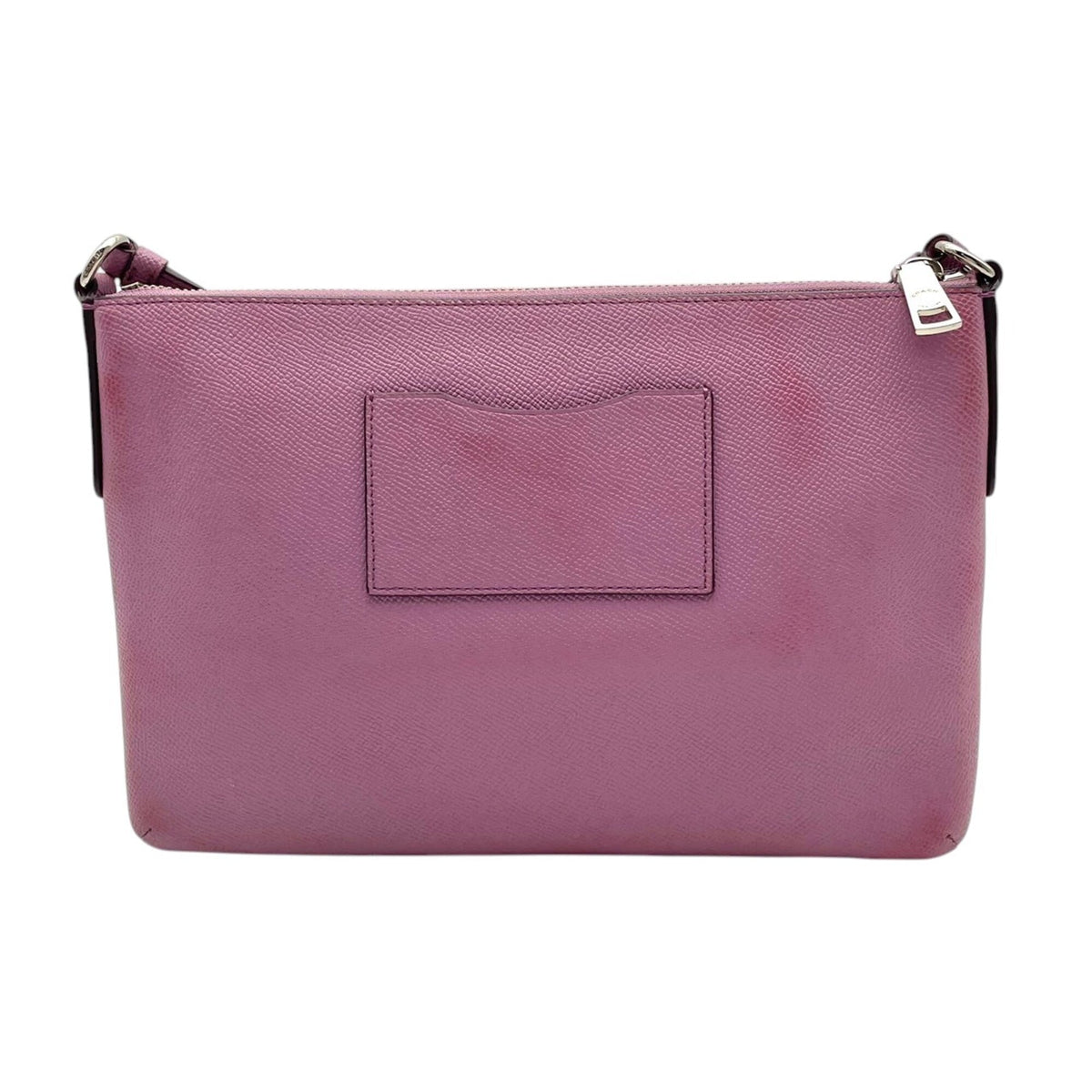 Coach Light Purple Leather Canvas Shoulder Bag (Pre-Owned)