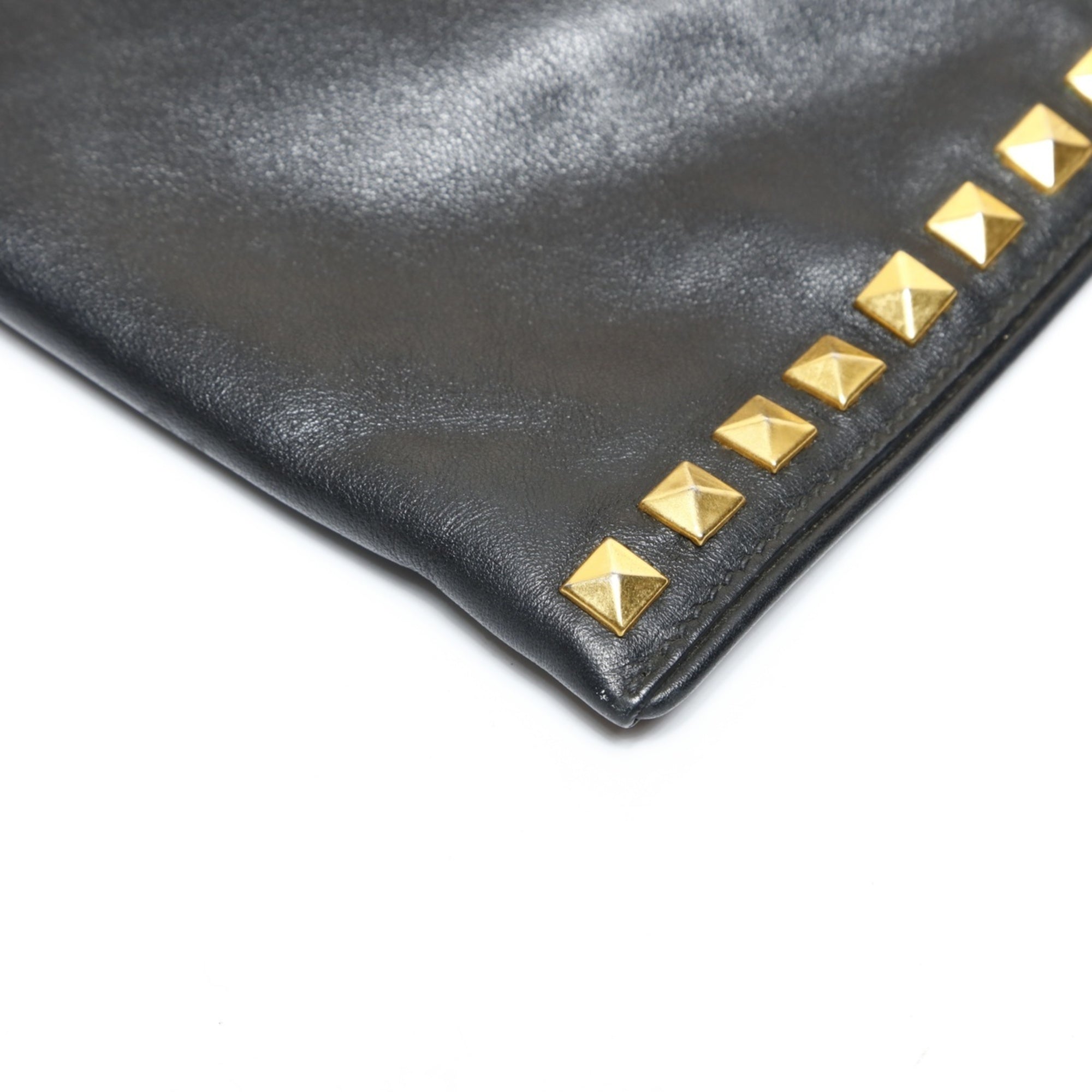 Miu Miu Black Leather Clutch Bag (Pre-Owned)