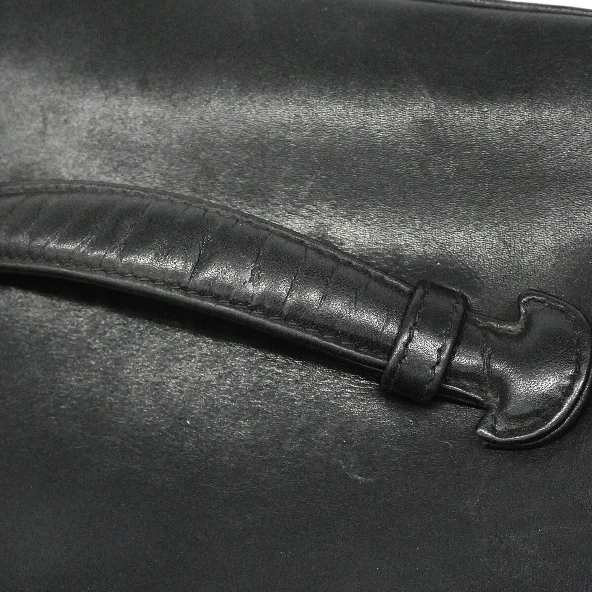 Chanel Black Leather Vanity Bag (Pre-Owned)