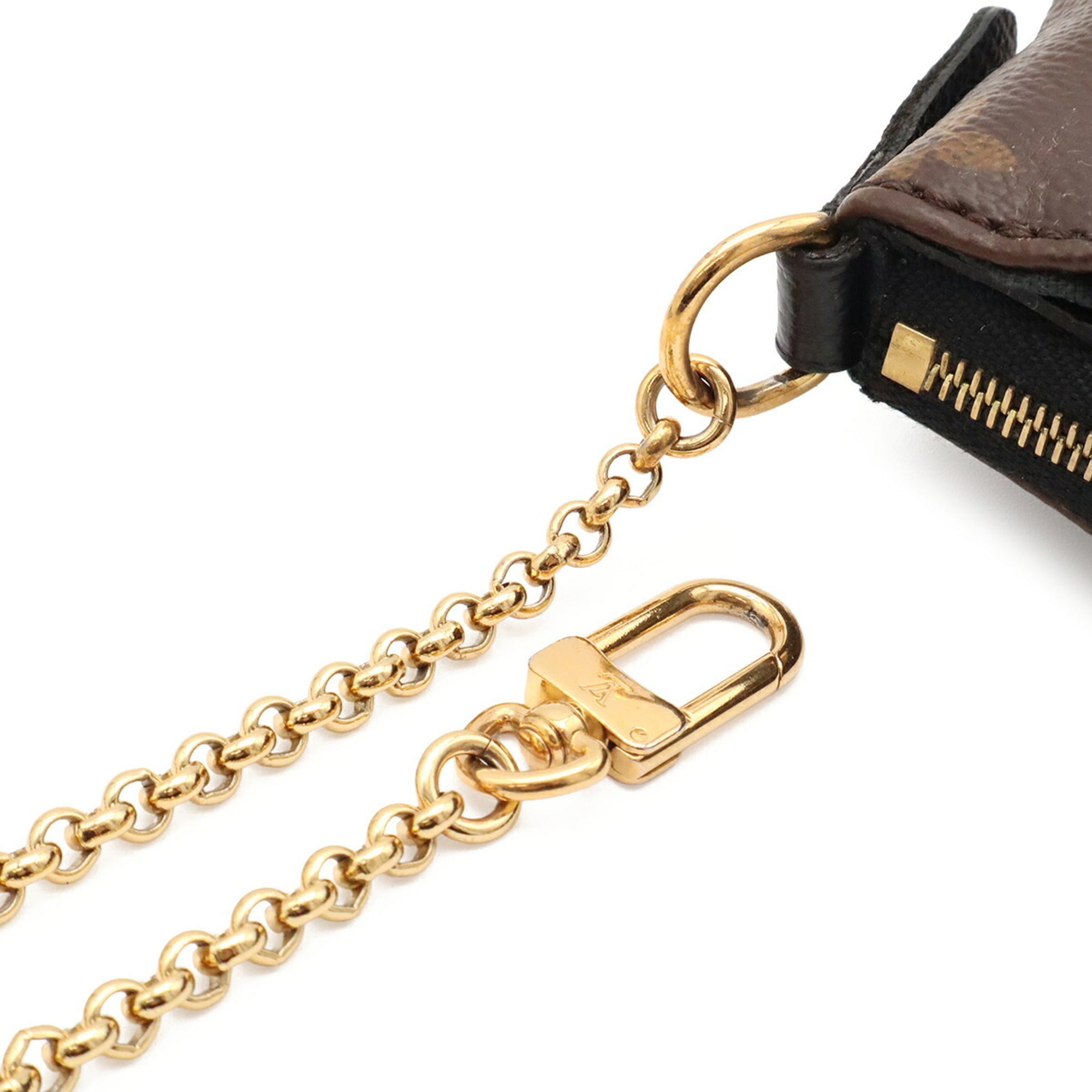 Louis Vuitton Black Monogram Noir White Monogram Clutch Bag Shoulder Bag (Pre-Owned)