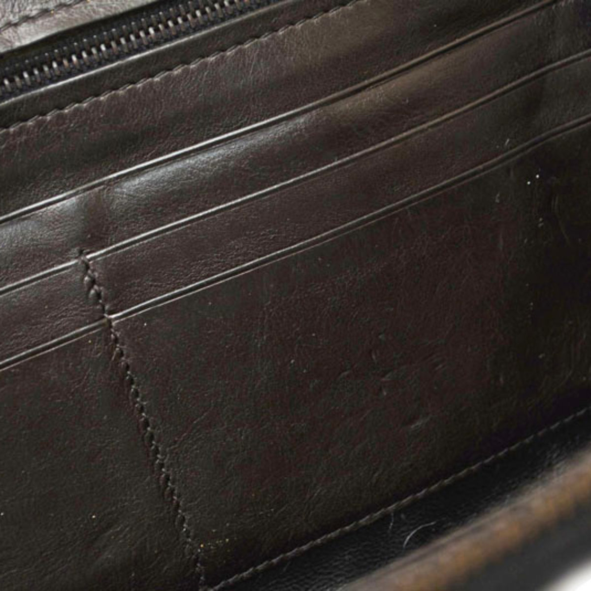 Bottega Veneta Black Leather Long Wallet (Bi-Fold) (Pre-Owned)