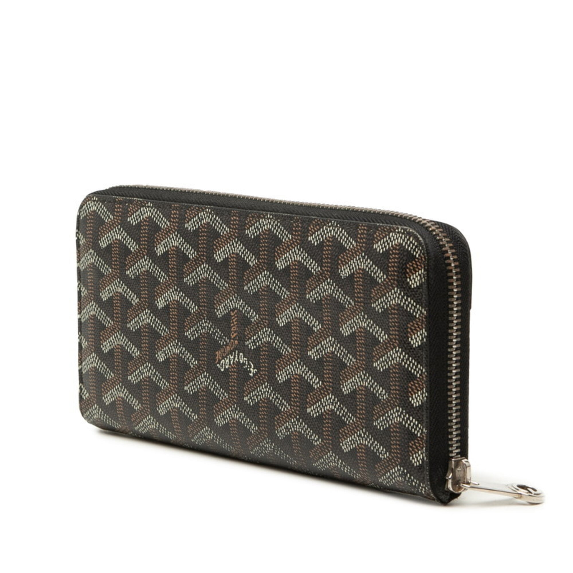 Goyard Black Pvc Leather Long Wallet (Bi-Fold) (Pre-Owned)