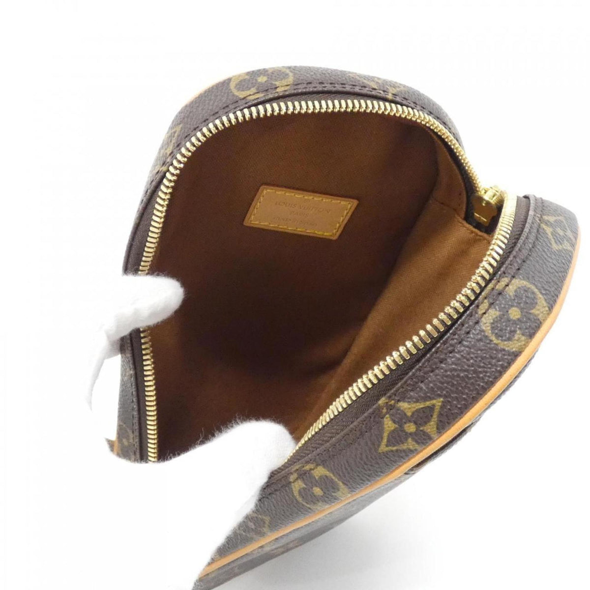 Louis Vuitton Marron Coated Canvas Pochette Shoulder Bag (Pre-Owned)