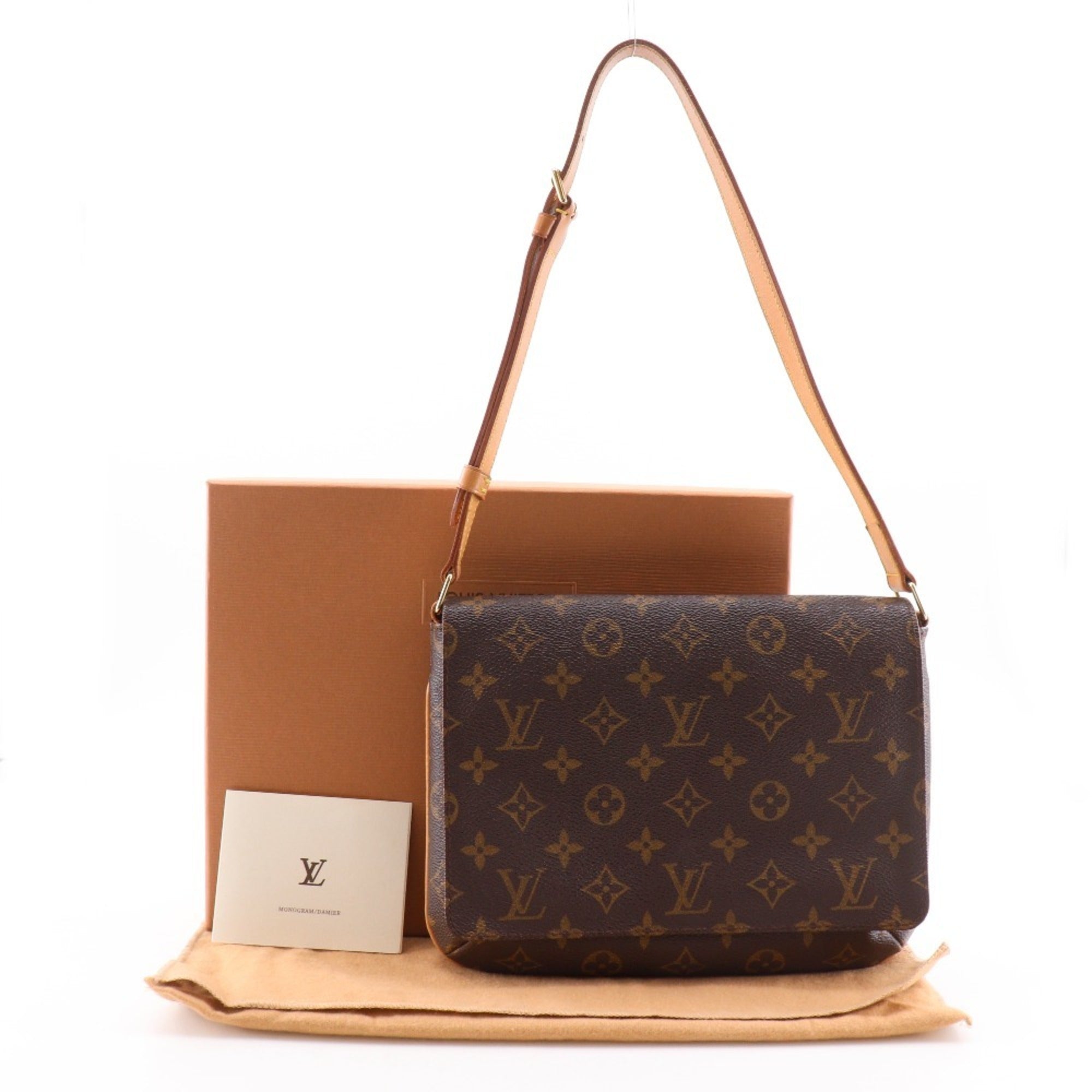 Louis Vuitton Brown Monogram Canvas Shoulder Bag (Pre-Owned)