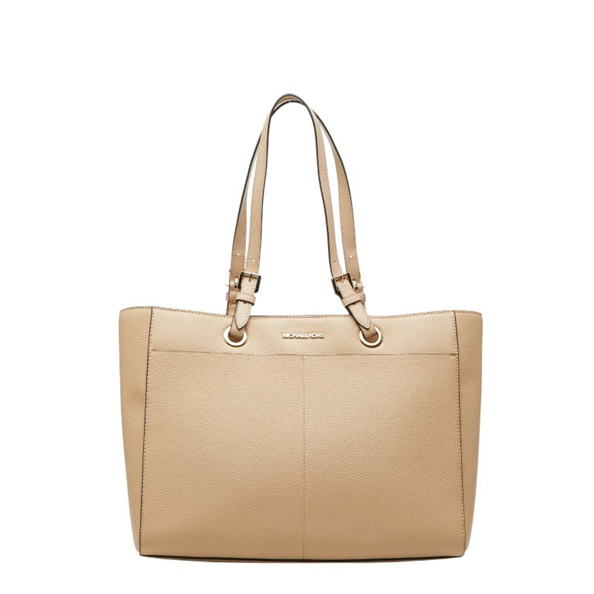 Michael Kors Beige Leather Tote Bag (Pre-Owned)