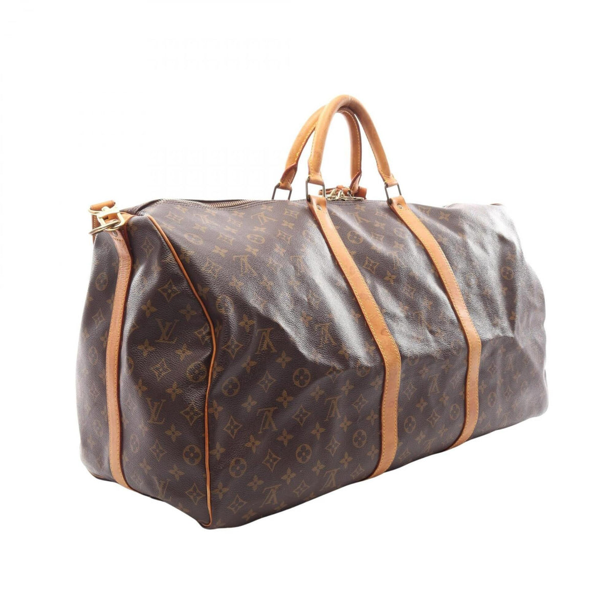Louis Vuitton Brown Monogram Monogram Leather Boston Bag Handbag (Pre-Owned)