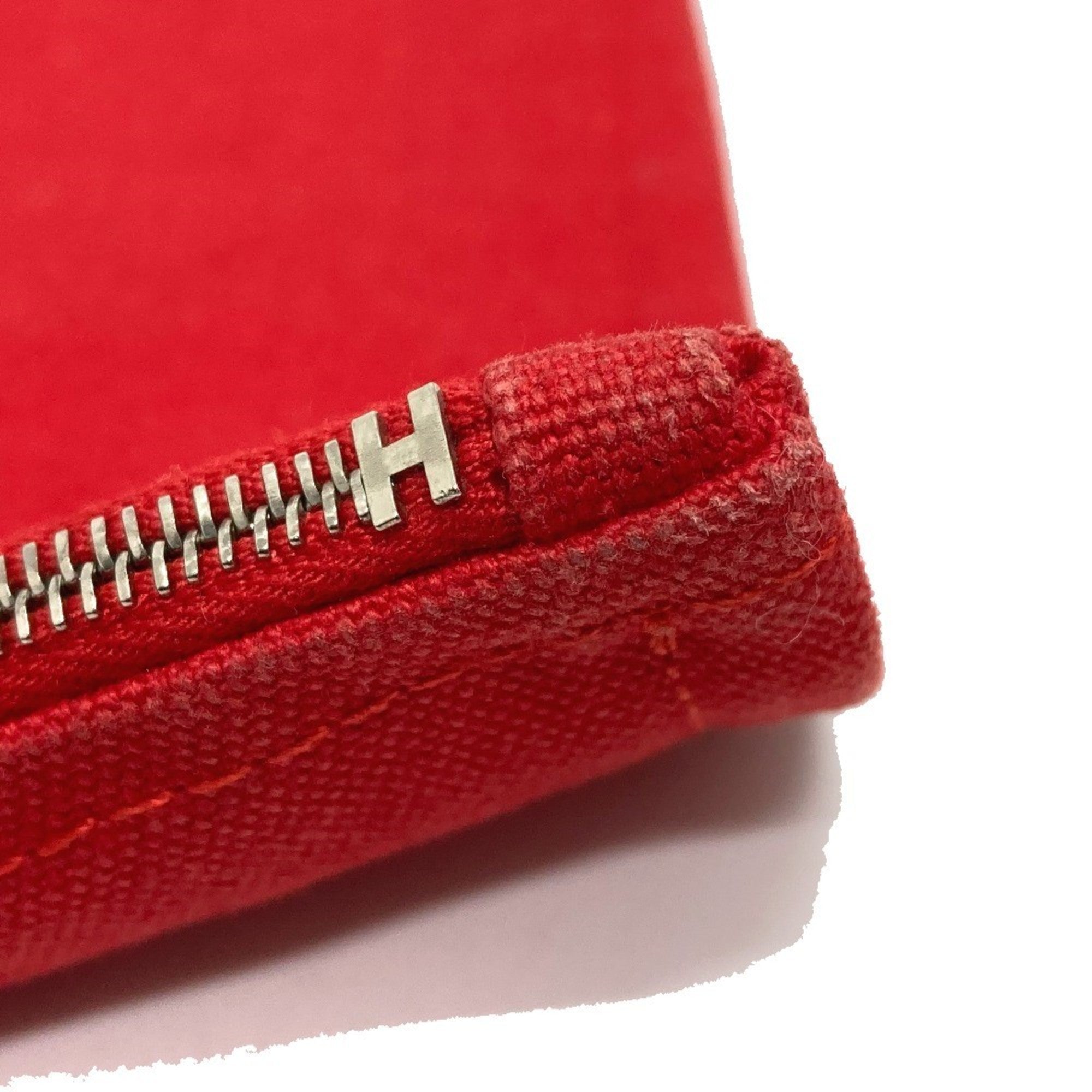 Hermes Red Color Cotton Pouch (Pre-Owned)