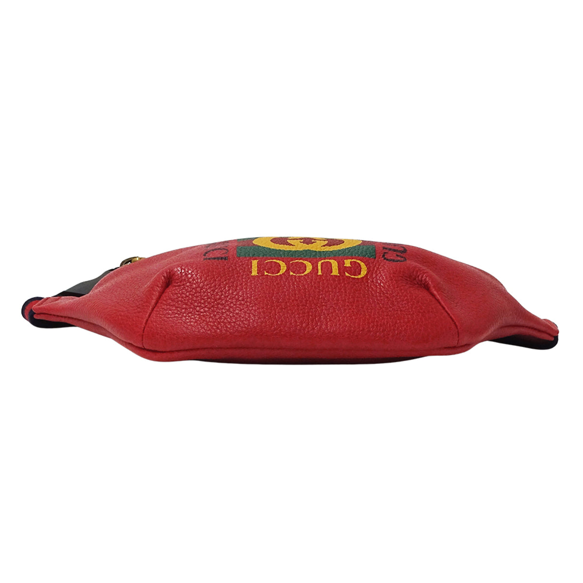 Gucci Red Color Leather Fanny Pack Handbag Sling Bag (Pre-Owned)