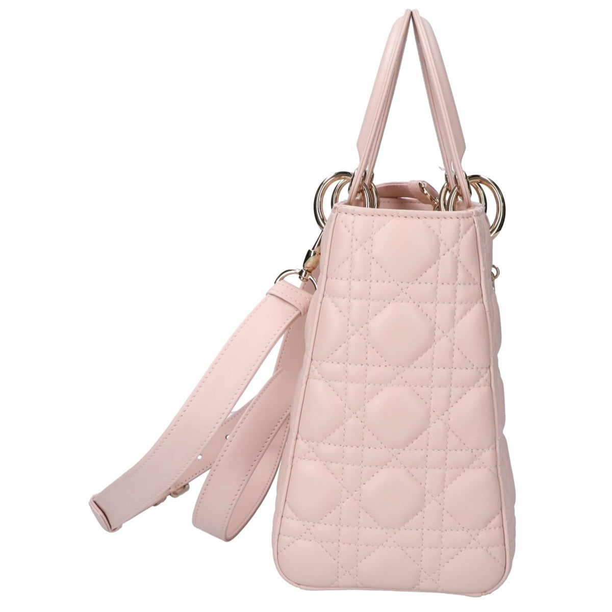 Christian Dior Pink Beige Leather Handbag (Pre-Owned)