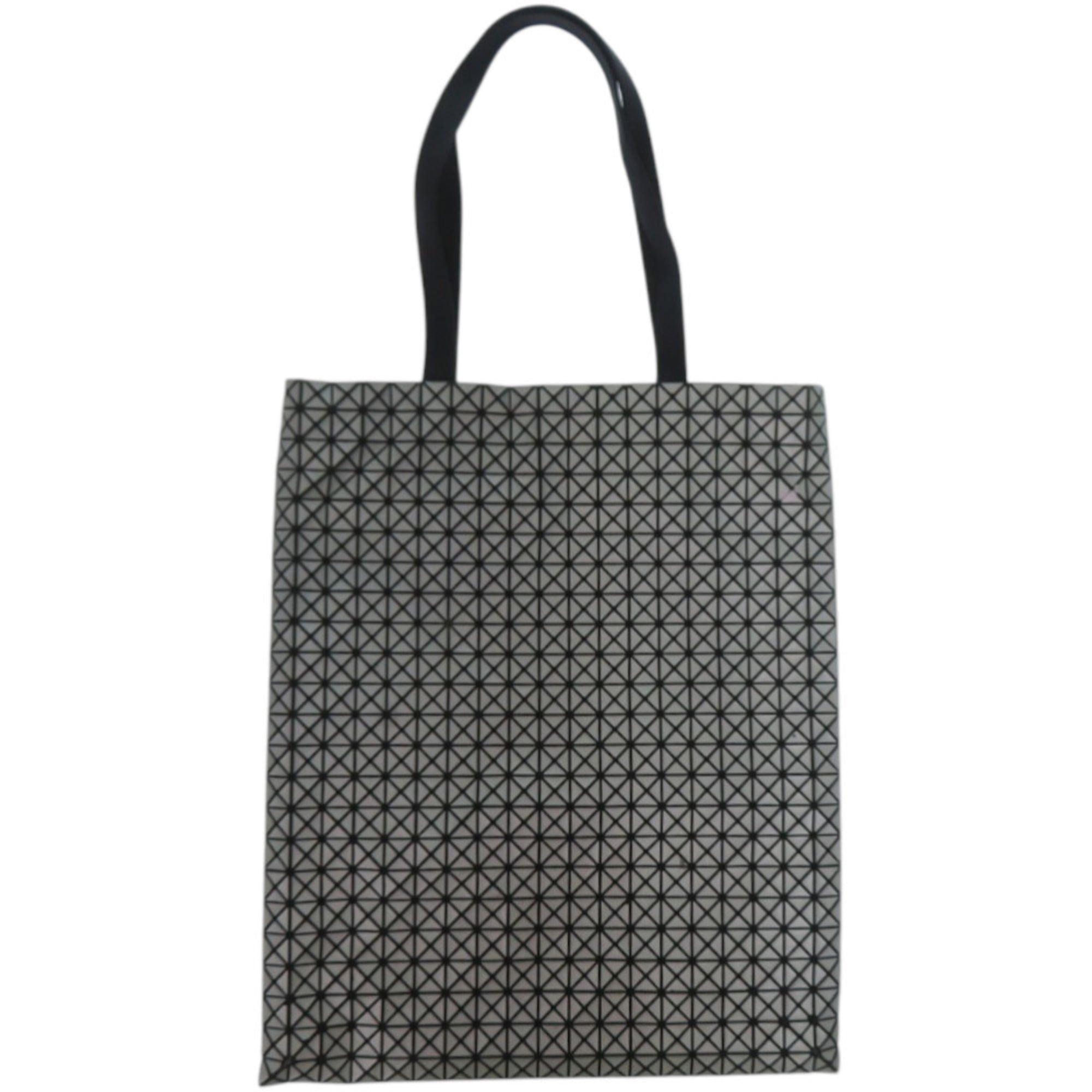 Issey Miyake Black Gray Cotton Tote Bag (Pre-Owned)
