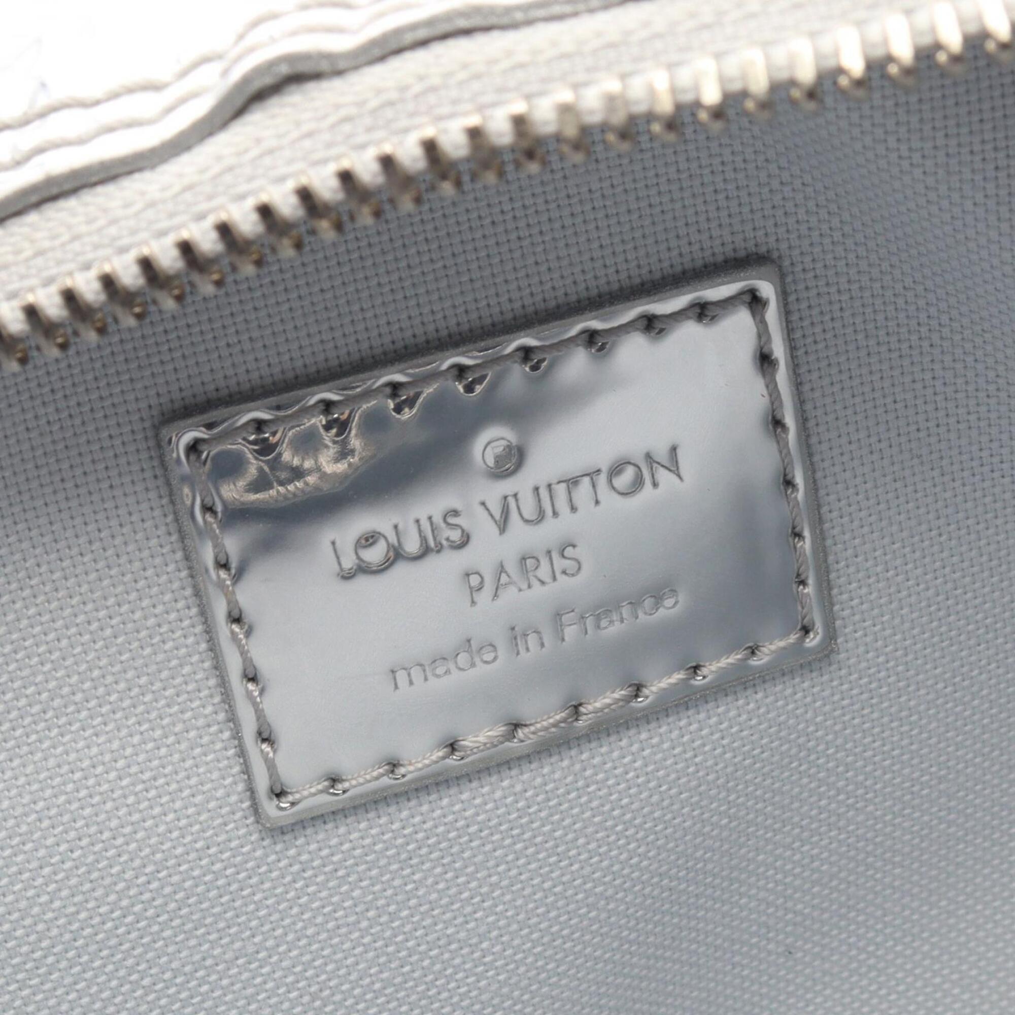 Louis Vuitton Silver Pvc Coated Canvas Handbag Shoulder Bag (Pre-Owned)