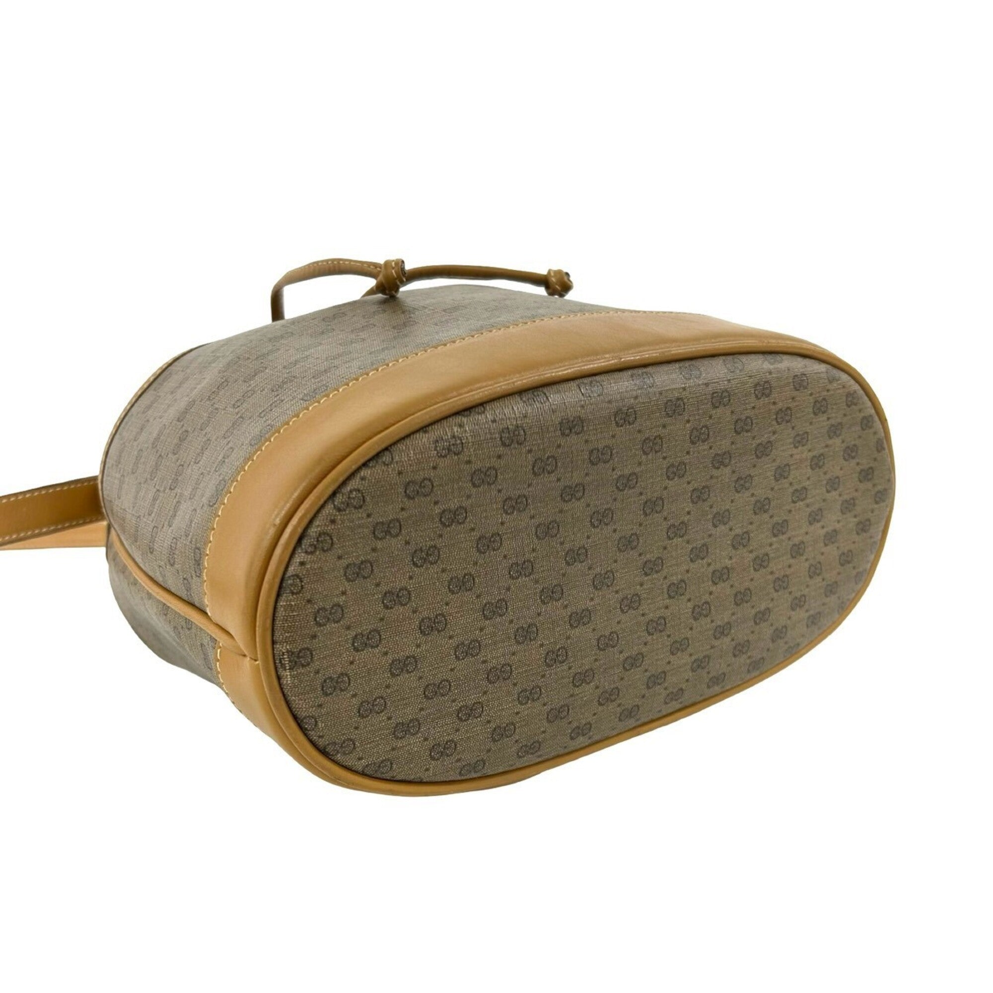 Gucci Brown Leather Pvc Shoulder Bag (Pre-Owned)