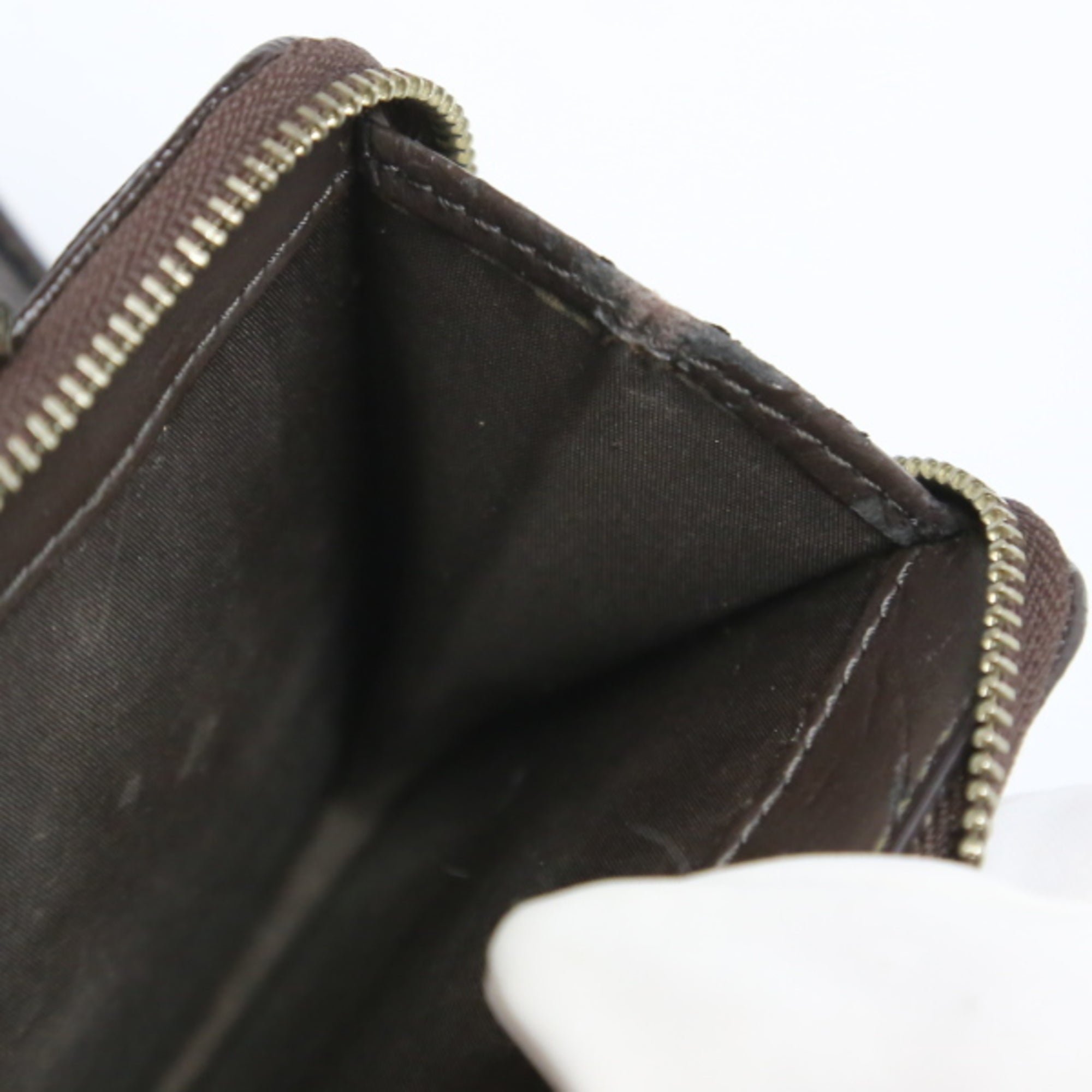 Coach Beige Brown Signature Line Wallet (Bi-Fold) (Pre-Owned)