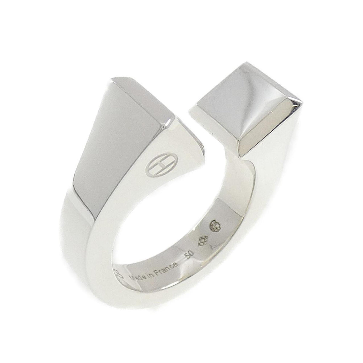 Hermes Silver 925 Band Ring (Pre-Owned)