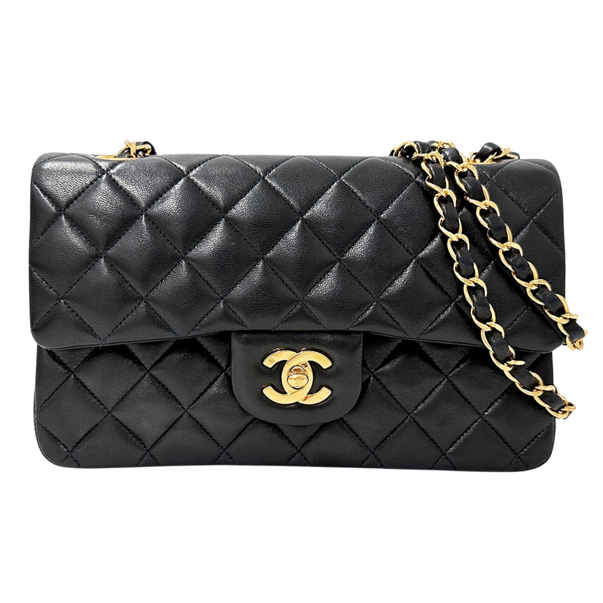 Chanel Black Handbag Shoulder Bag (Pre-Owned)