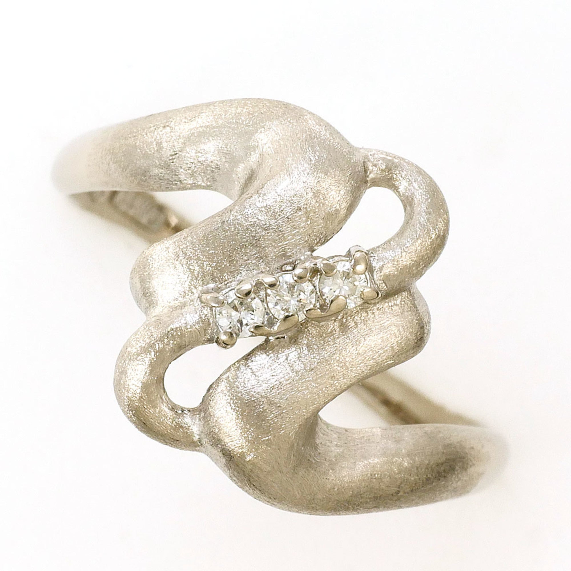 Unbranded White Gold White Gold (14K) Band Ring (Pre-Owned)