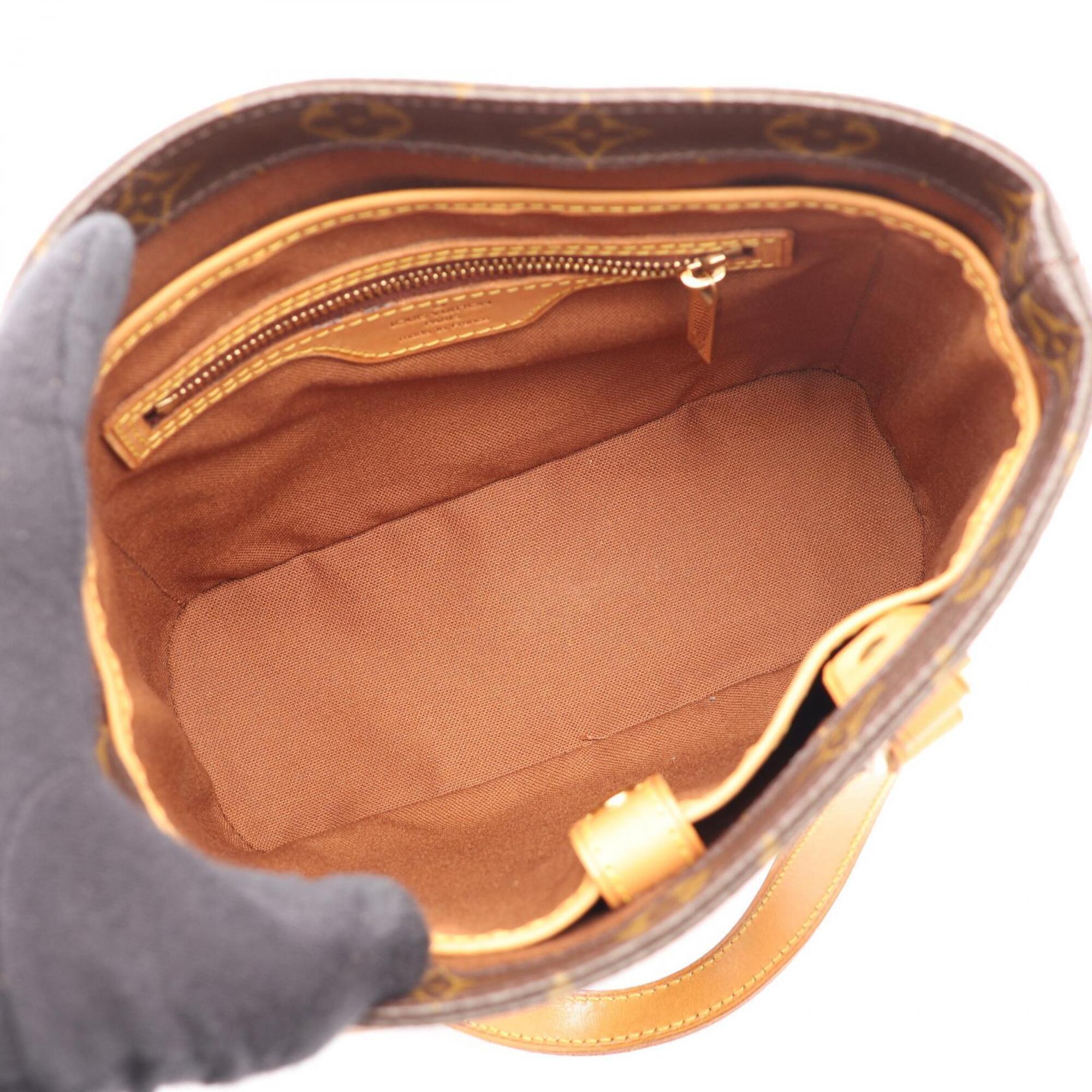 Louis Vuitton Brown Coated Canvas Leather Handbag (Pre-Owned)