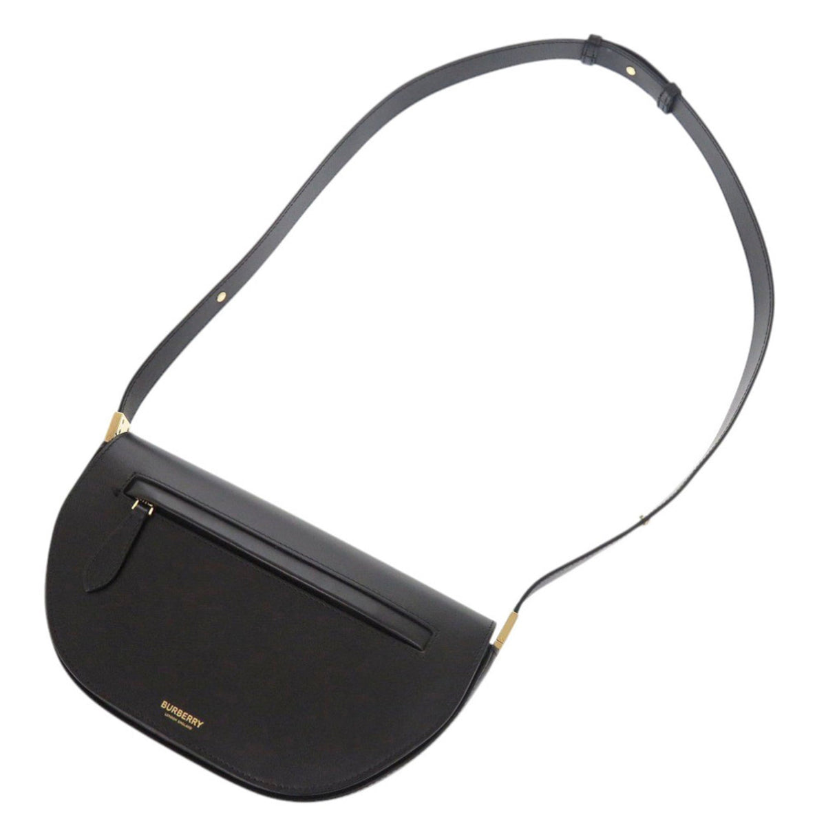 Burberry Black Leather Shoulder Bag (Pre-Owned)