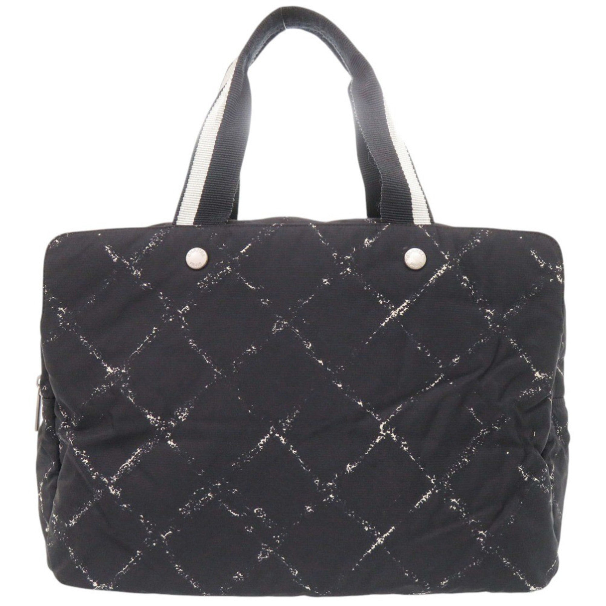 Chanel Black Nylon Boston Bag (Pre-Owned)
