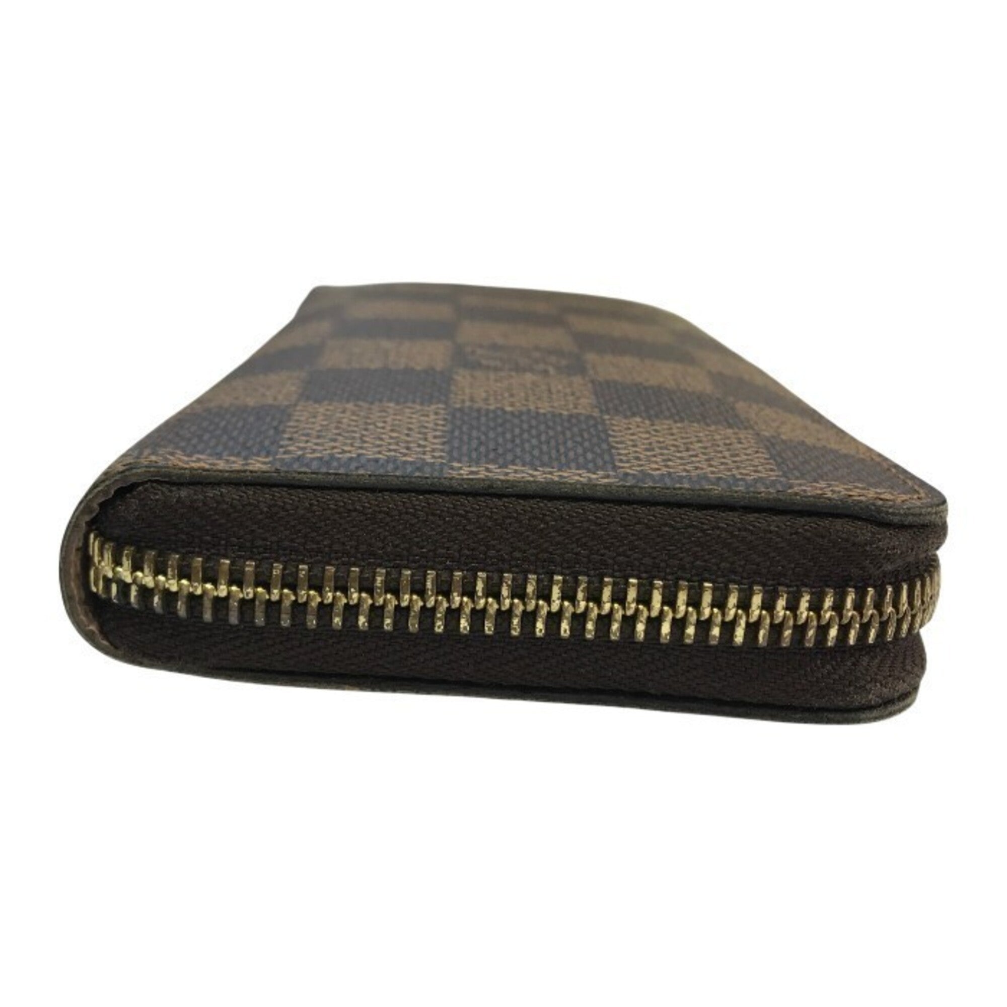 Louis Vuitton Brown Damier Canvas Ebene Galle Pink Rose Ballerine Long Wallet (Bi-Fold) (Pre-Owned)