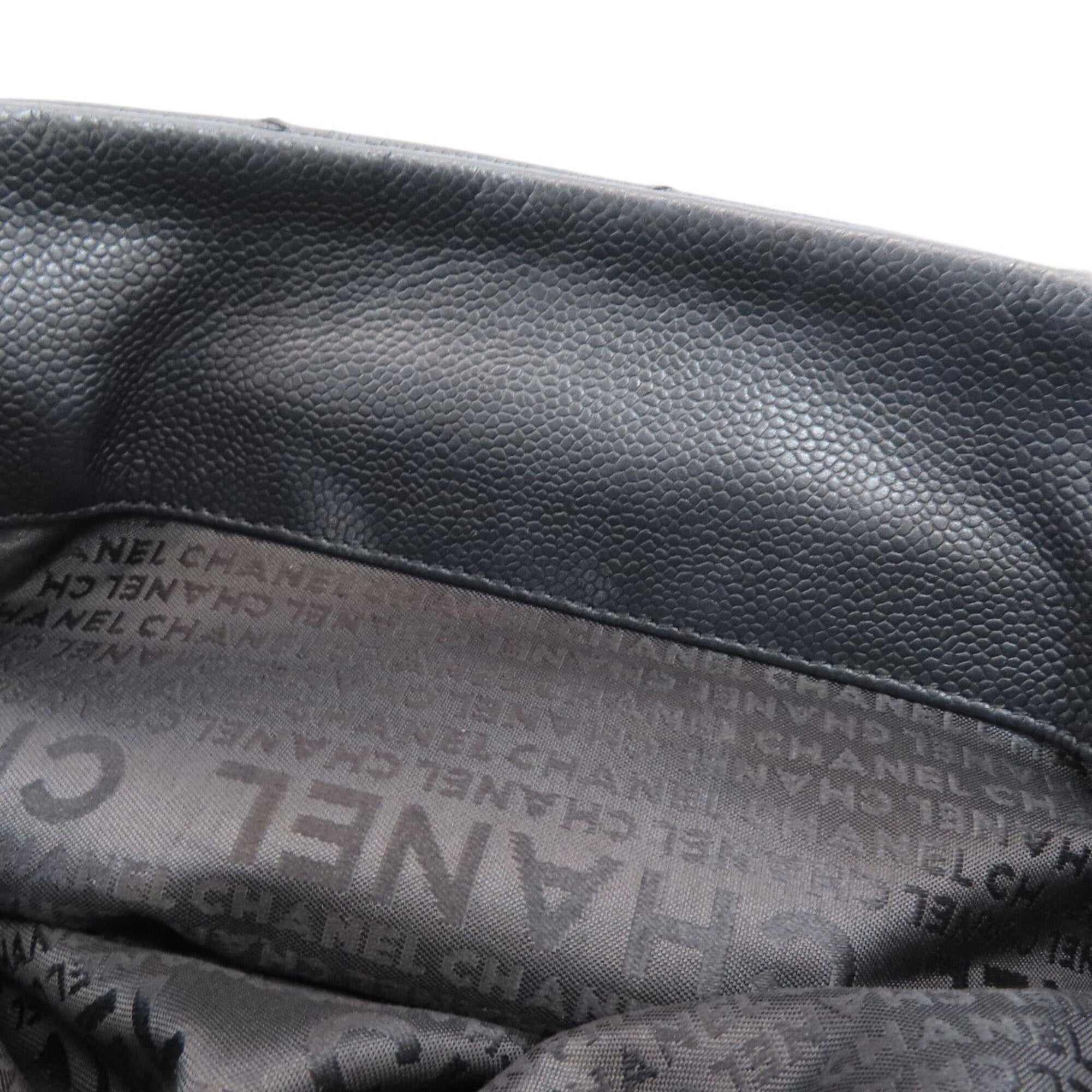 Chanel Black Leather Tote Bag (Pre-Owned)