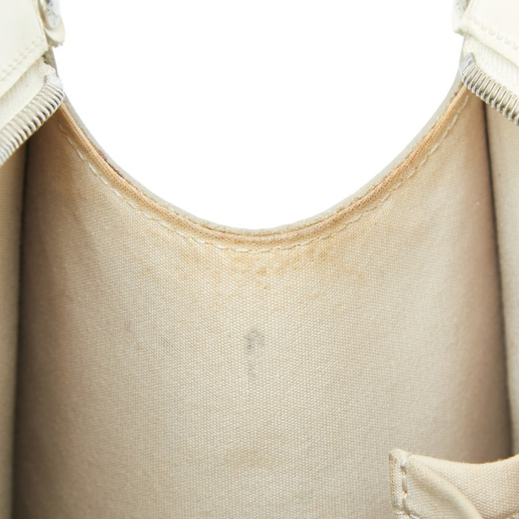 Louis Vuitton Lv Off White White Leather Shoulder Bag Tote Bag (Pre-Owned)