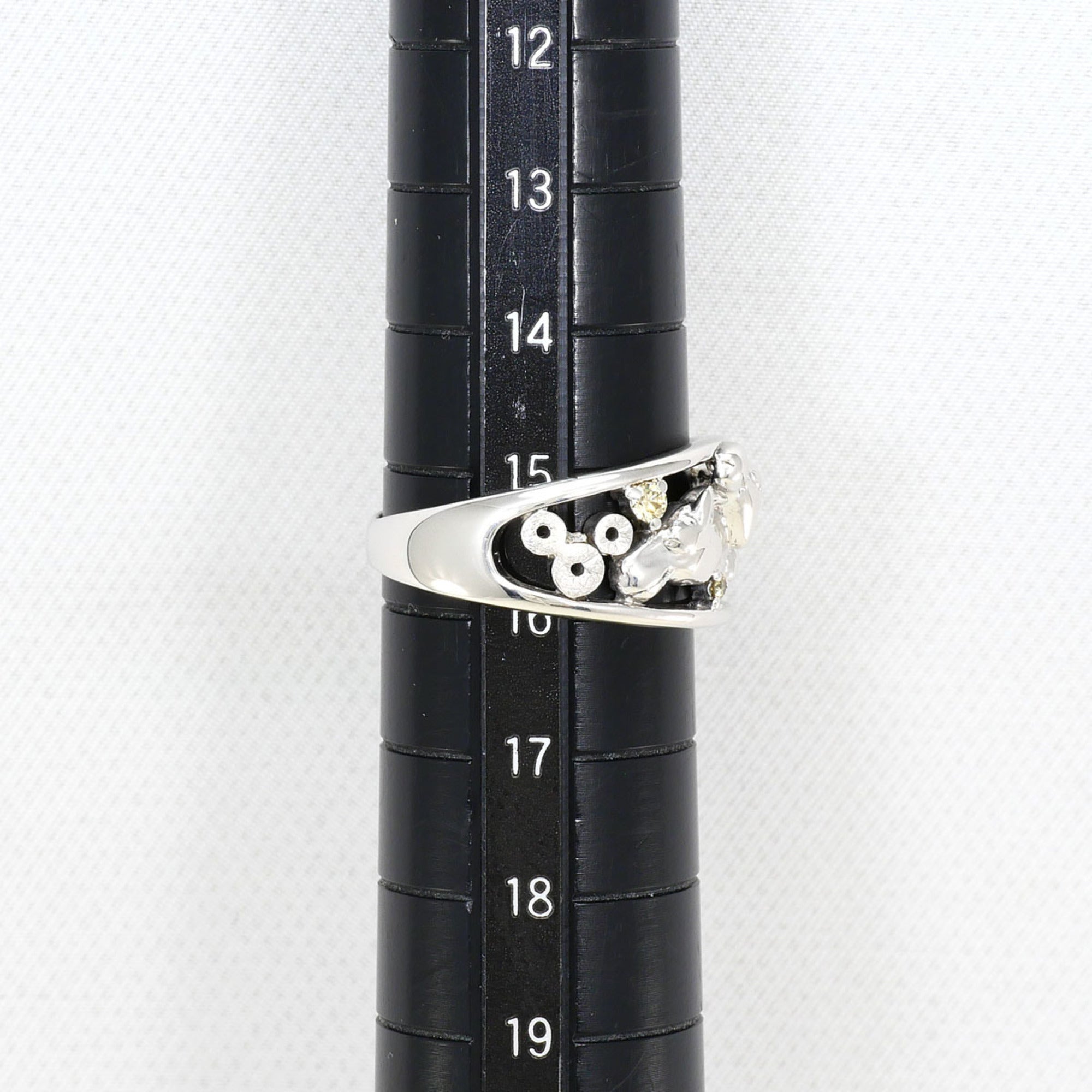 Unbranded White Gold Yellow White Gold (18K) Band Ring (Pre-Owned)
