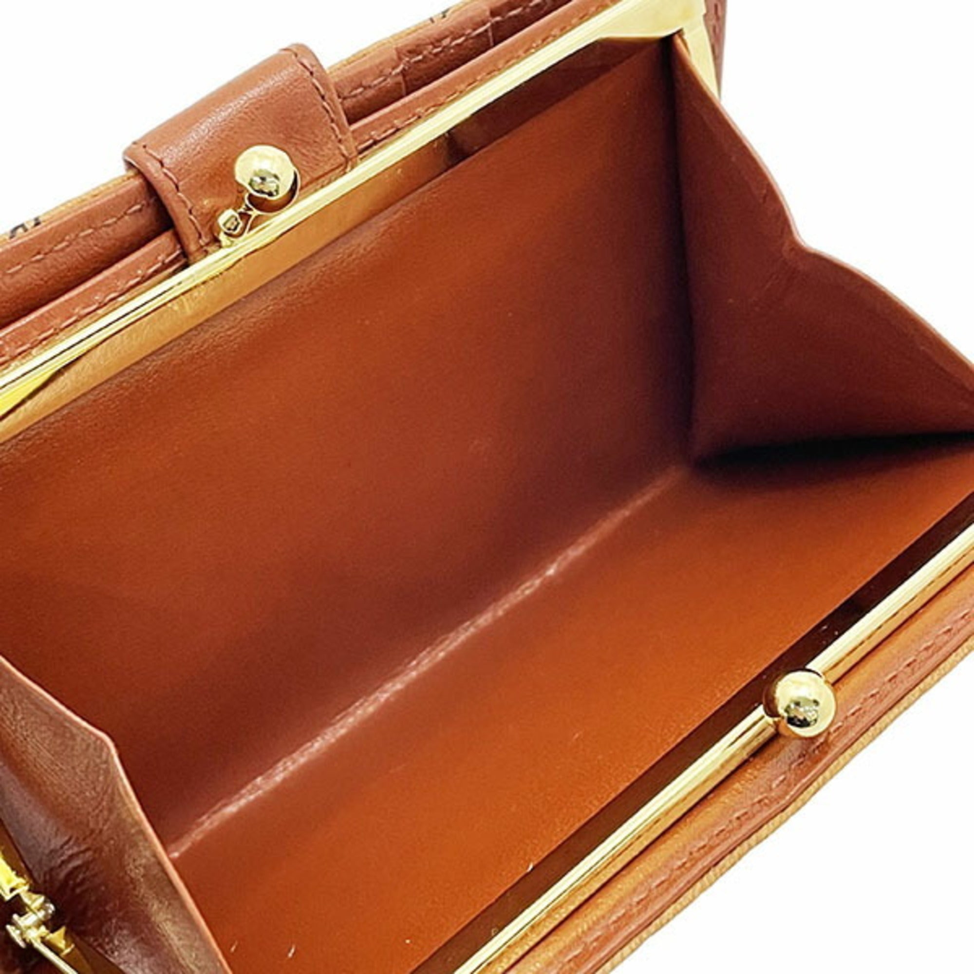 Mcm Brown Camel Pvc Wallet (Bi-Fold) (Pre-Owned)