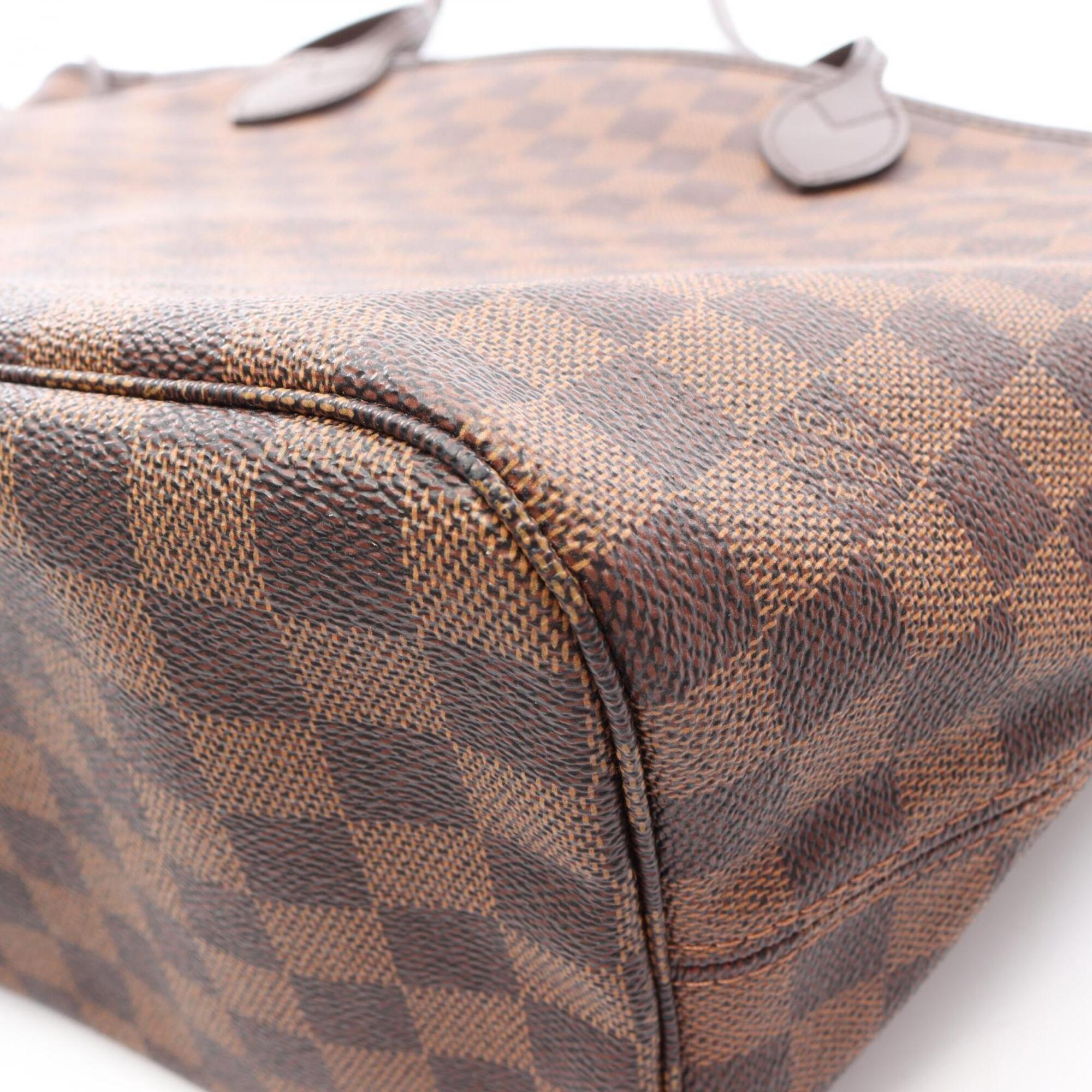 Louis Vuitton Brown Coated Canvas Leather Handbag Tote Bag (Pre-Owned)