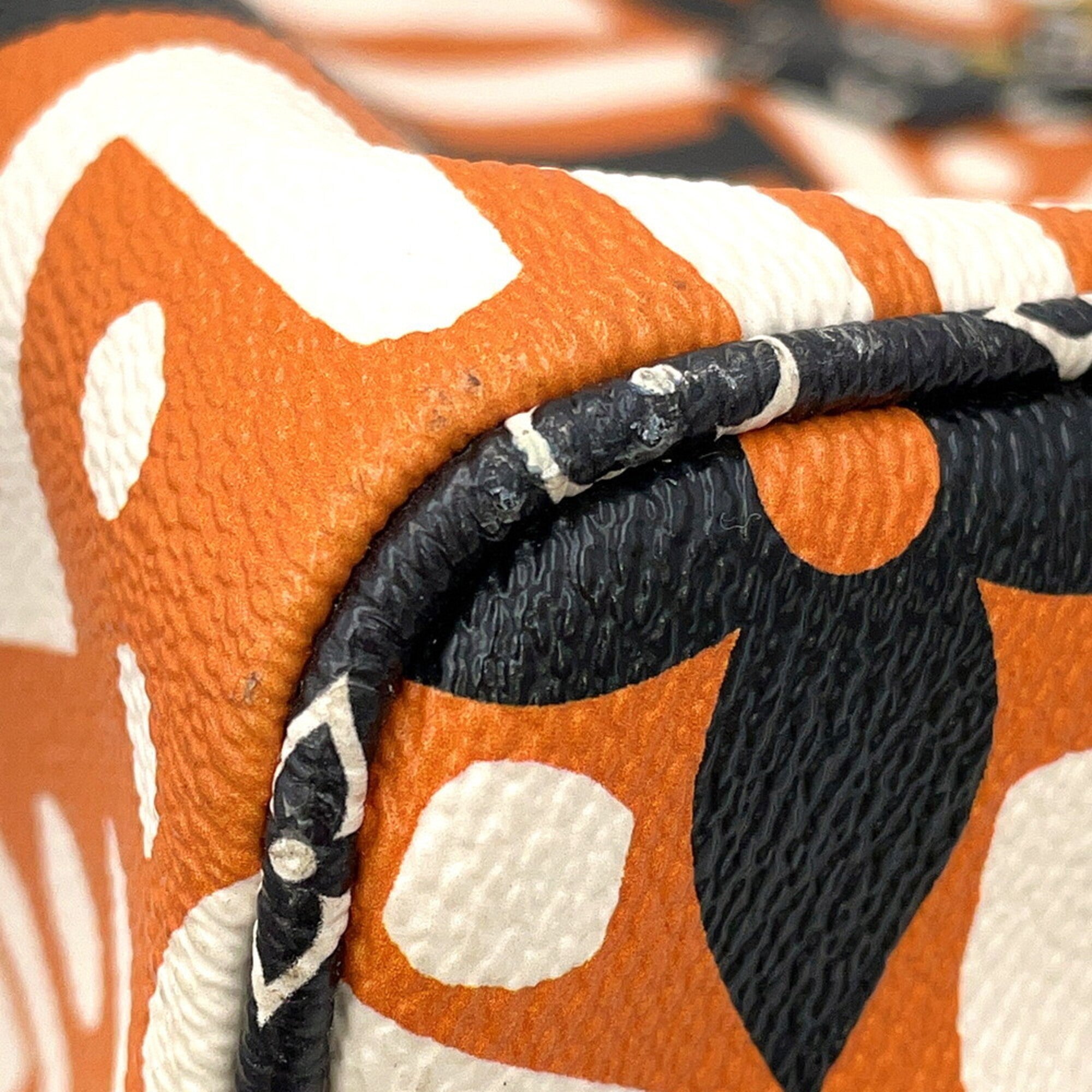 Louis Vuitton Monogram Black Monogram Orange Monogram Handbag (Pre-Owned)